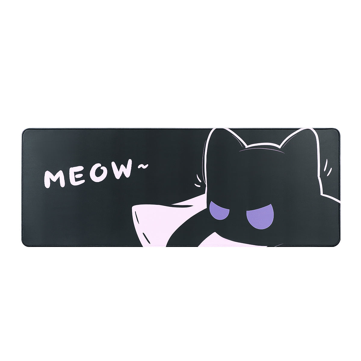 YUZNII Oversized Cartoon Kitten Desk Mat 800x300x3mm Mousepad