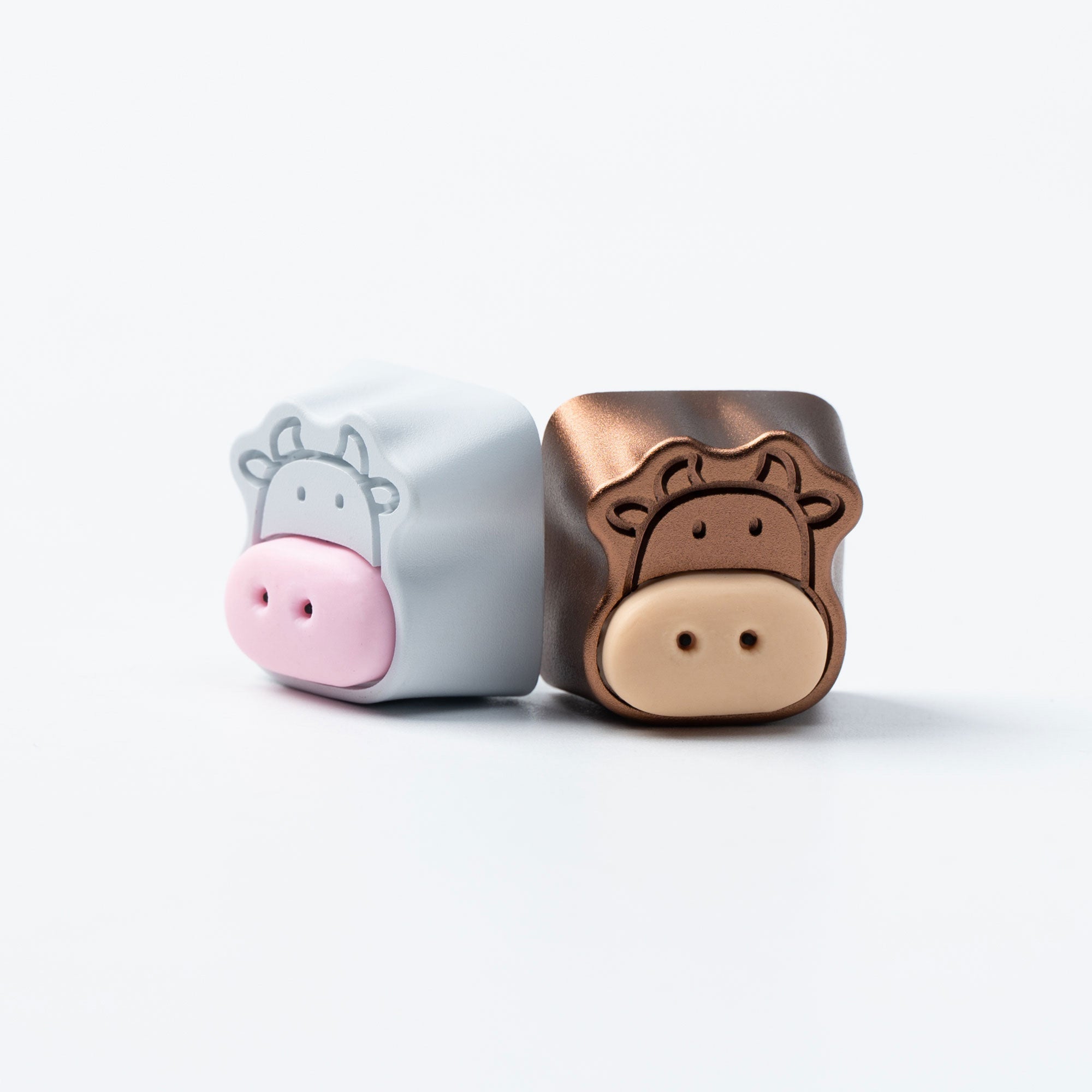 Cute Cows Aluminum Alloy Artisan Keycap