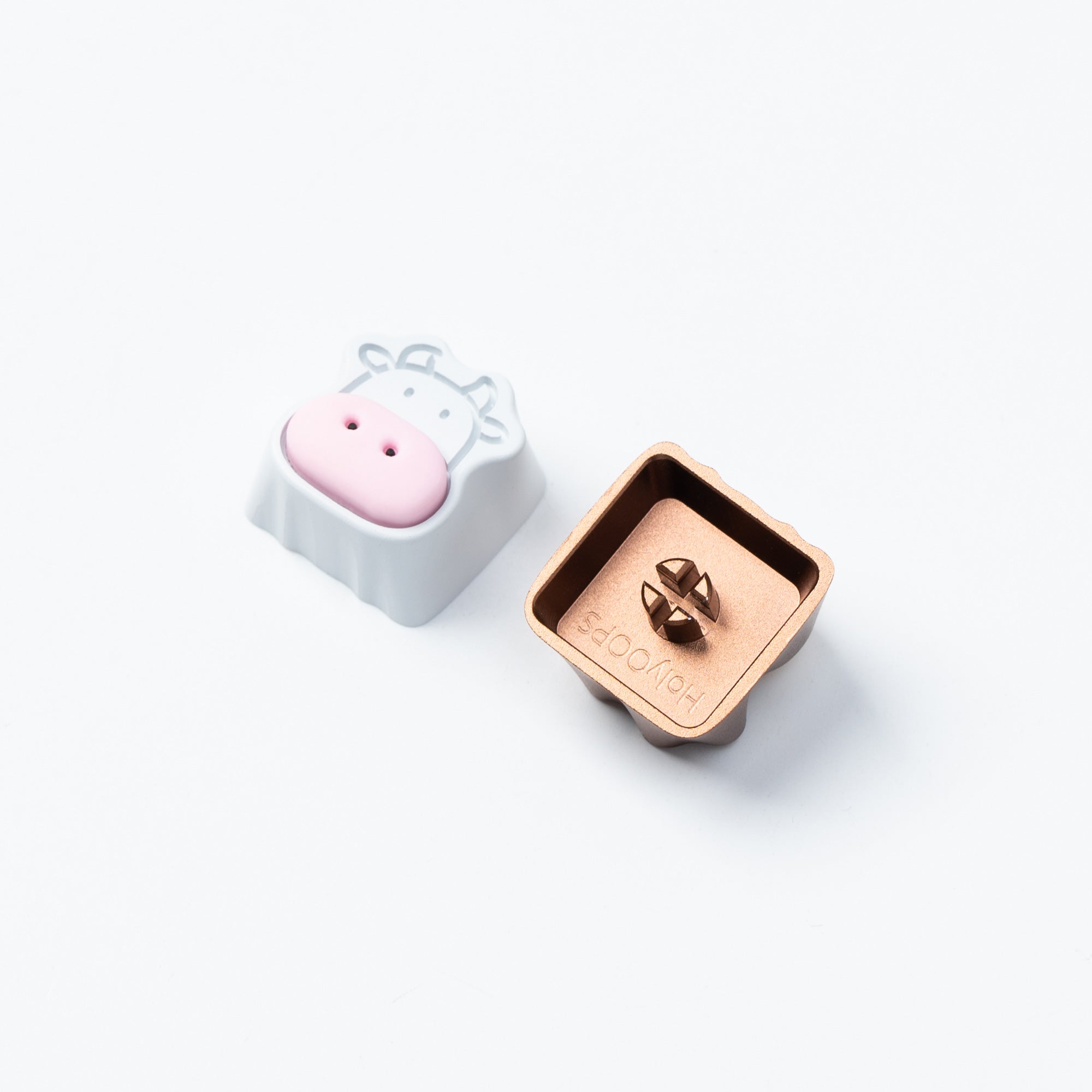 Cute Cows Aluminum Alloy Artisan Keycap