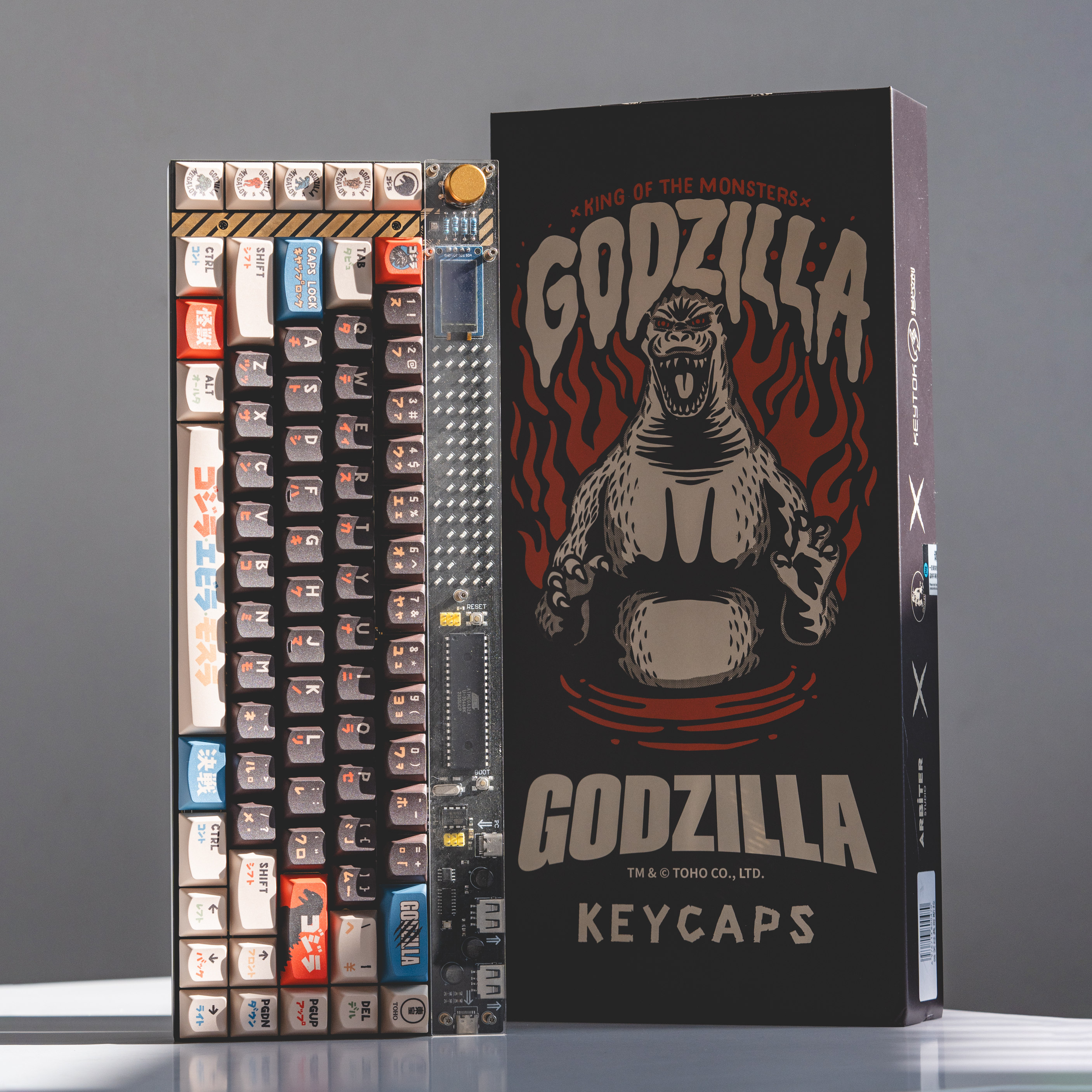 Keytok SMILE Profile Black Classic Godzilla Dye-Sub PBT Keyaps 173pcs / Set