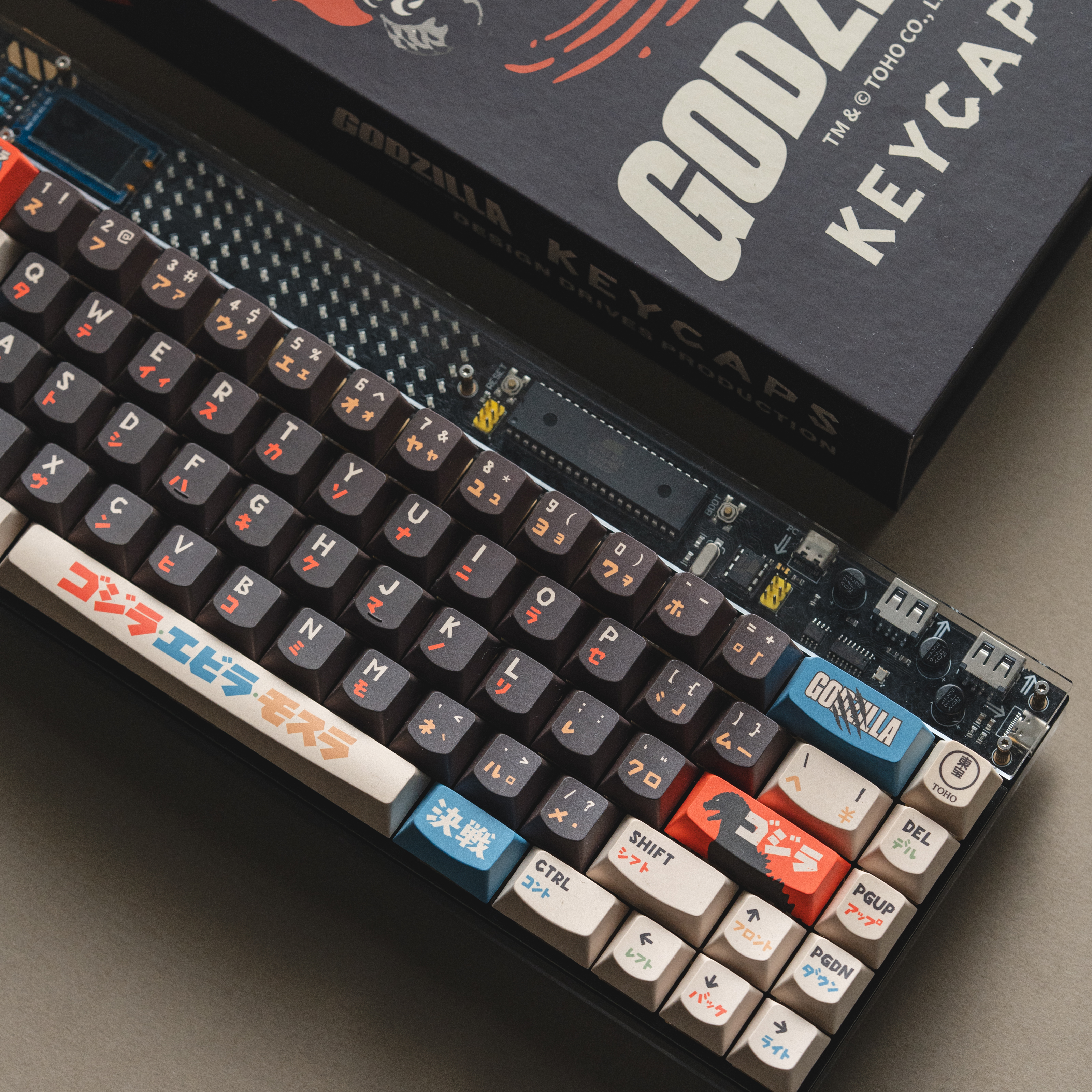 Keytok SMILE Profile Black Classic Godzilla Dye-Sub PBT Keyaps 173pcs / Set