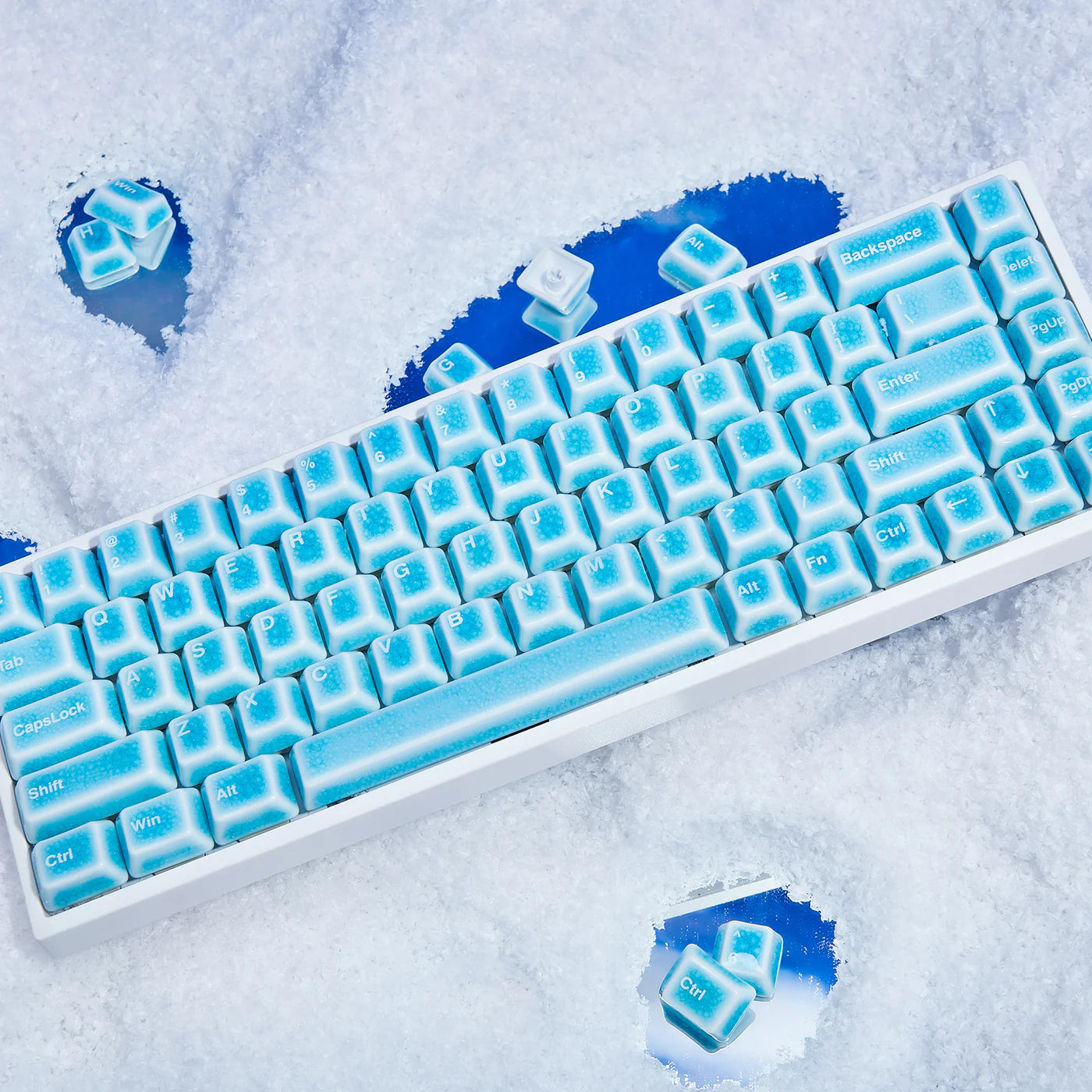 Ceramic Keycap Full Set V2-Blue Crazed