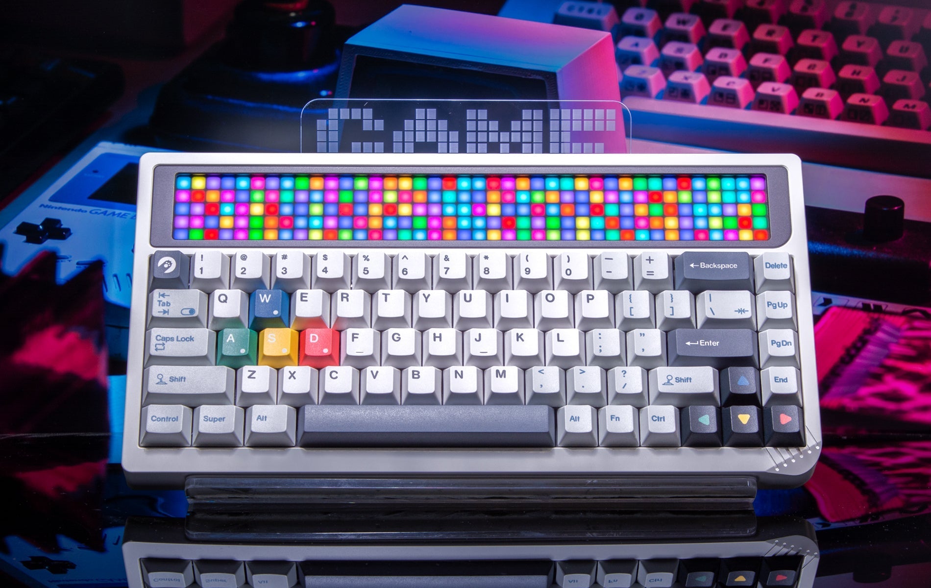 ANGRY MIAO AM RGB 65 Wireless Mechanical Keyboard (Icy Silver Pro V2 Switch)