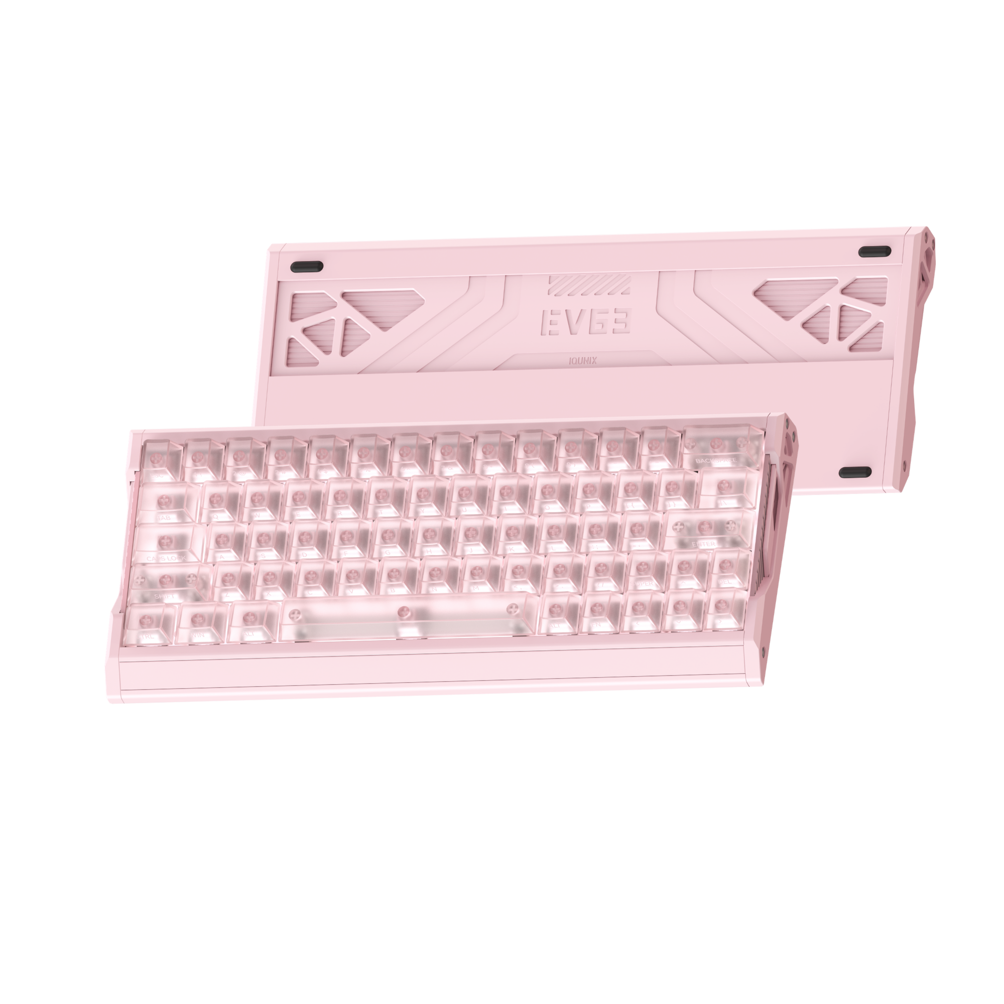 IQUNIX EV63 Hall Effect 8K RGB Wired Gaming Keyboard Pink Magnetic X Ultra Switch