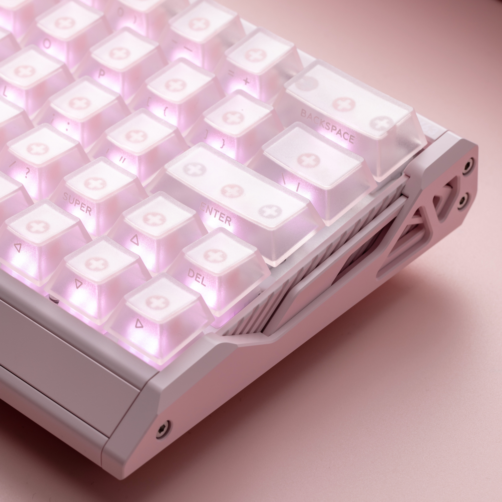 IQUNIX EV63 Hall Effect 8K RGB Wired Gaming Keyboard Pink Magnetic X Ultra Switch