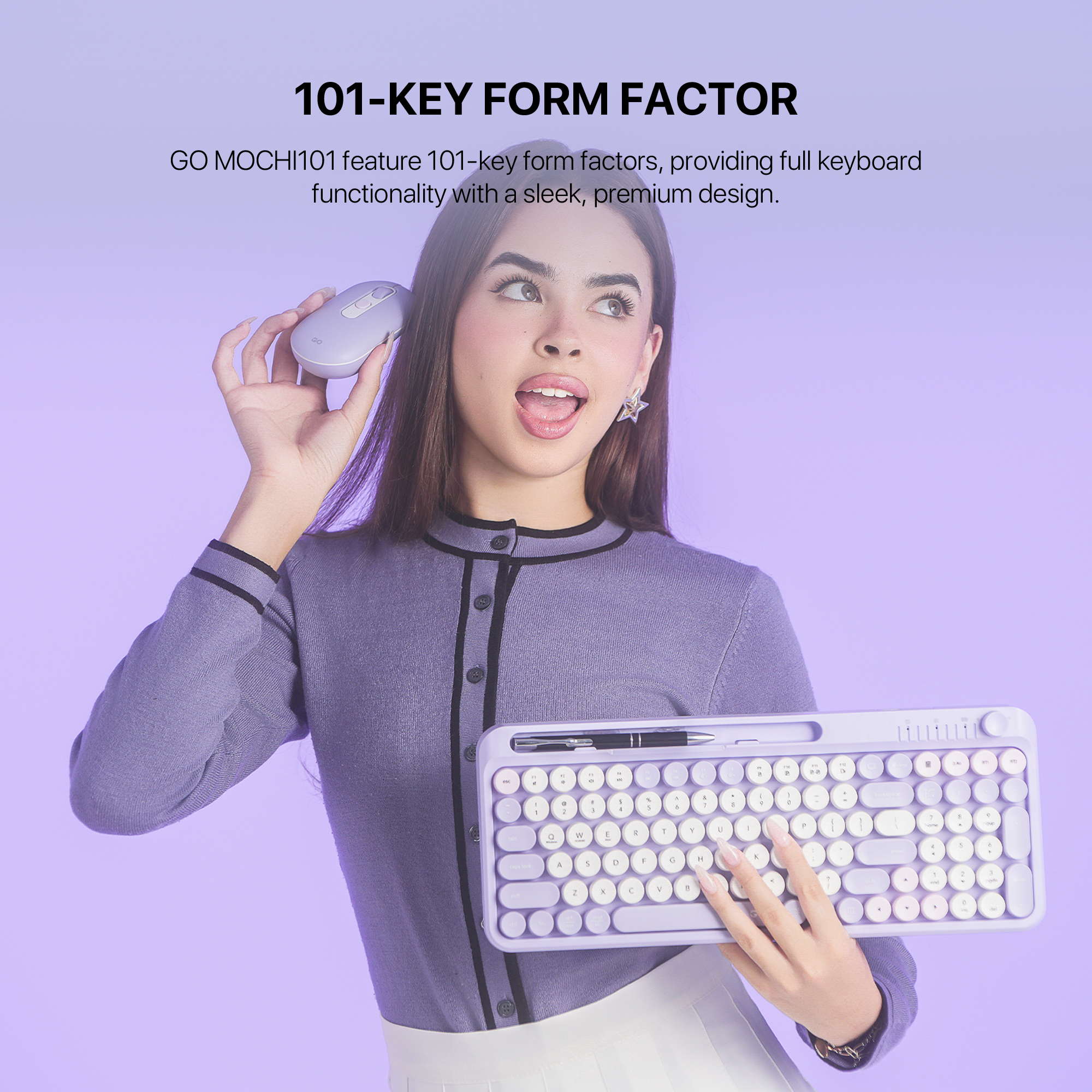 Fantech GO MOCHI101 95% Wireless Keyboard and Mouse Combo Set