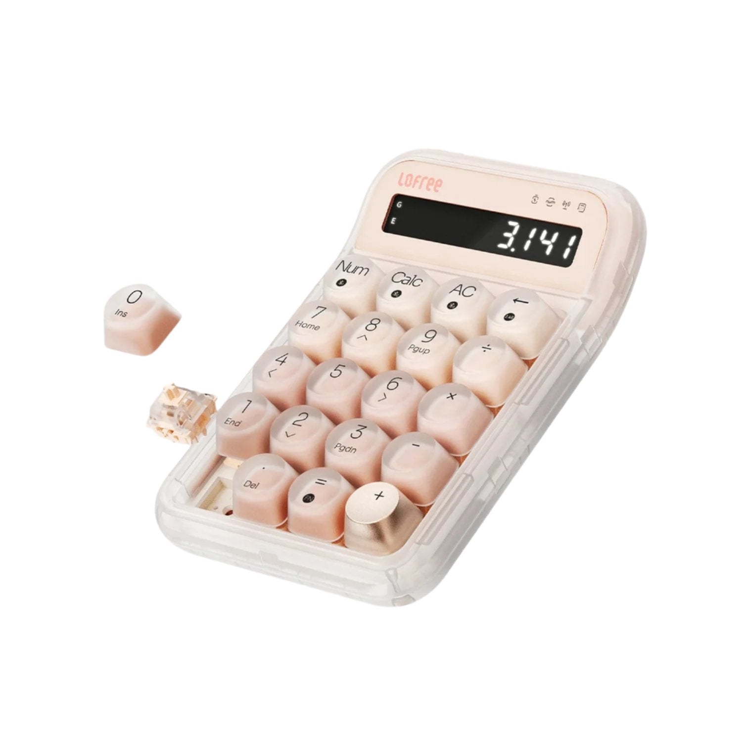 Lofree Bluetooth Tri-Mode Number Pad & Calculator (Foundation Switch) - Foundation