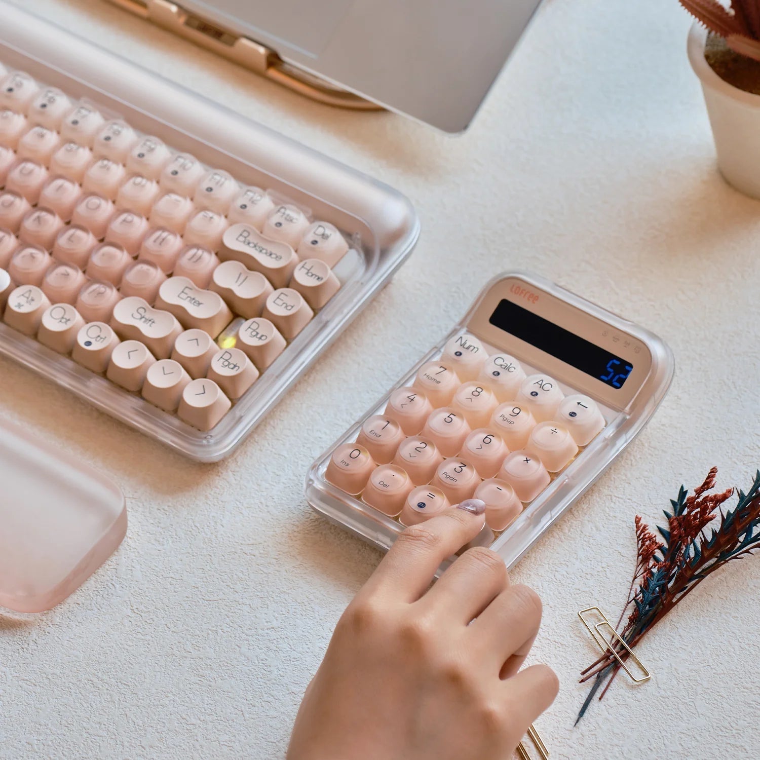 Lofree Bluetooth Tri-Mode Number Pad & Calculator (Foundation Switch) - Foundation