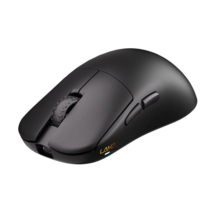 Side profile and button placement of the black LAMZU INCA