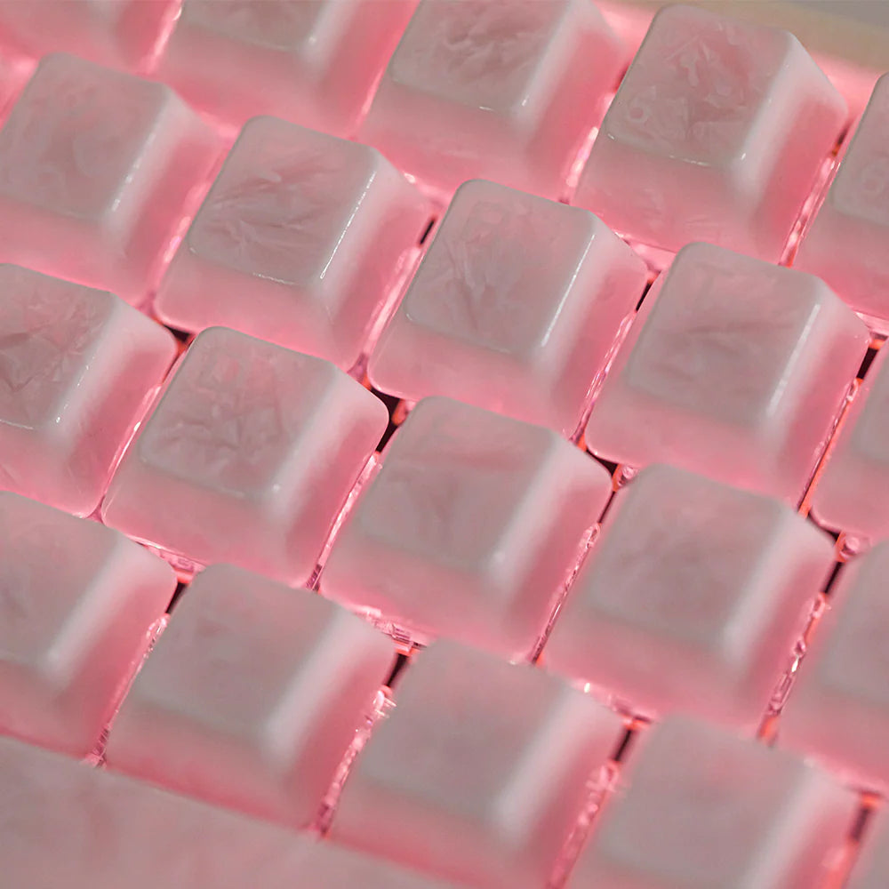 Cerakey Ceramic 114 Full Keycap Set V2 Ice Crystal / Legend