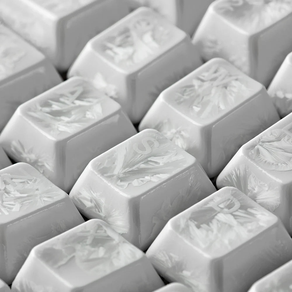 Cerakey Ceramic 114 Full Keycap Set V2 Ice Crystal / Legend