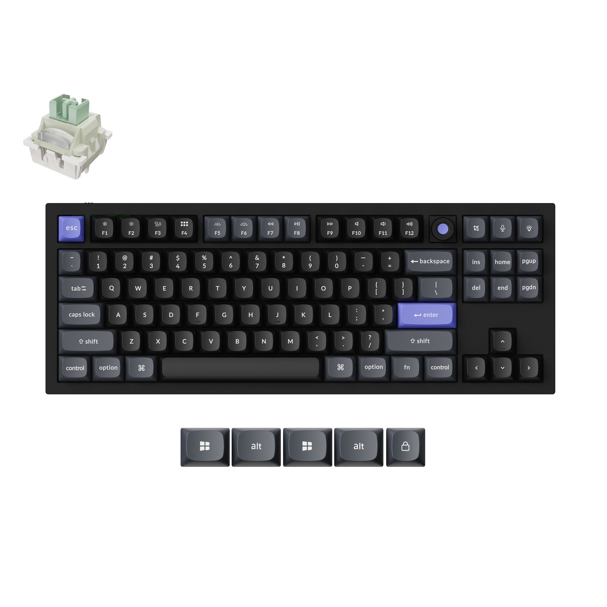Keychron K2 HE ブラック USレイアウト Keychron K2 HE Wireless Magnetic Switch Custom Keyboard – Keydom