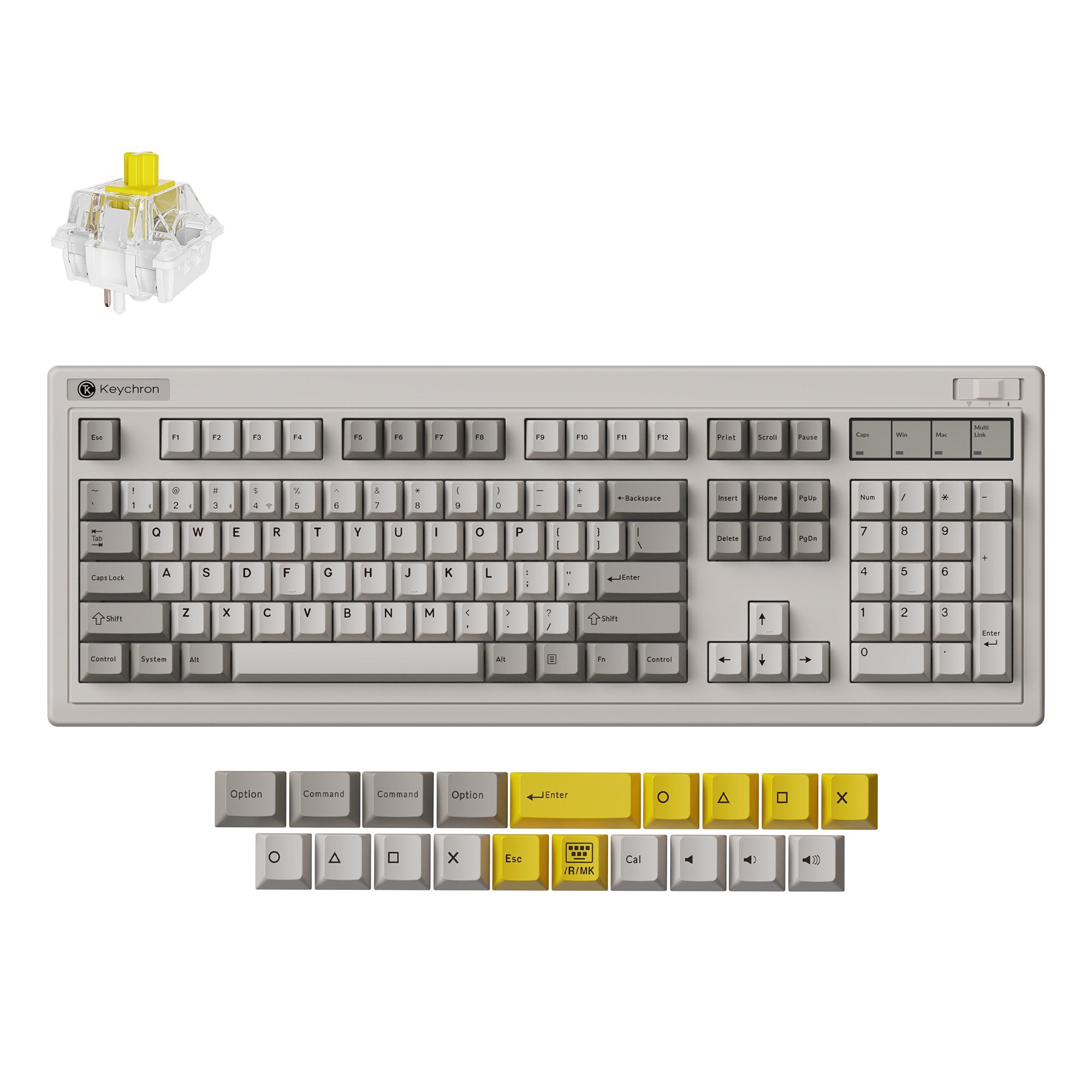 Keychron-R6-QMK-Wireless-Mechanical-Keyboard-Banana