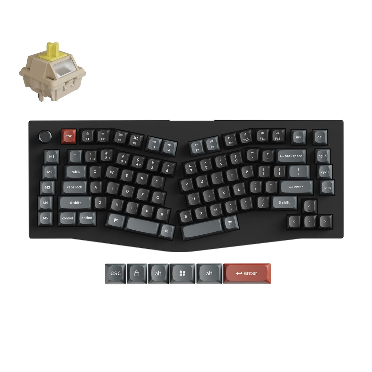 Keychron-V10-Ultra-8K-Alice-Banana-Switch