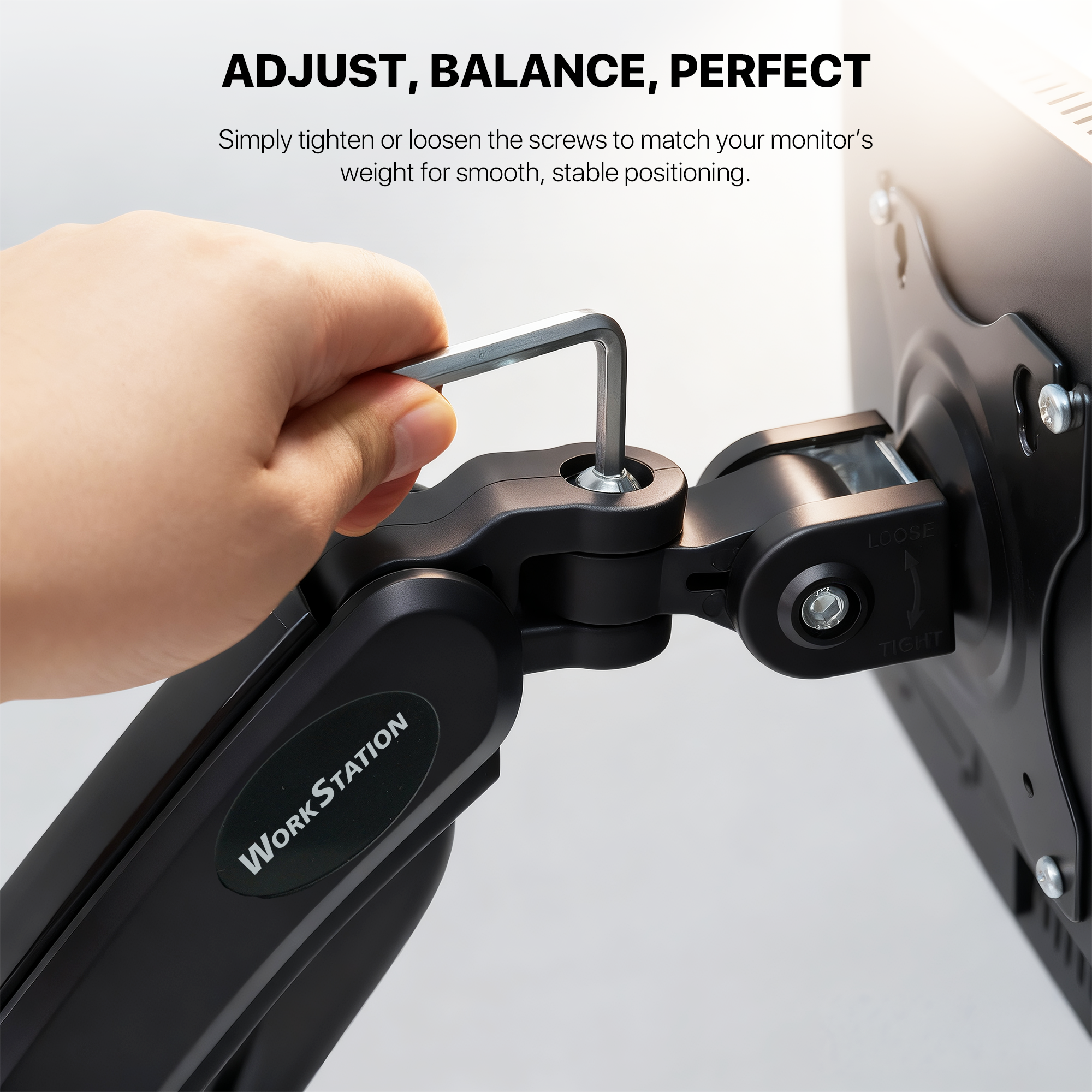 Fantech WorkStation MBS1 Single-Arm Monitor Bracket 90 Degree Tilt