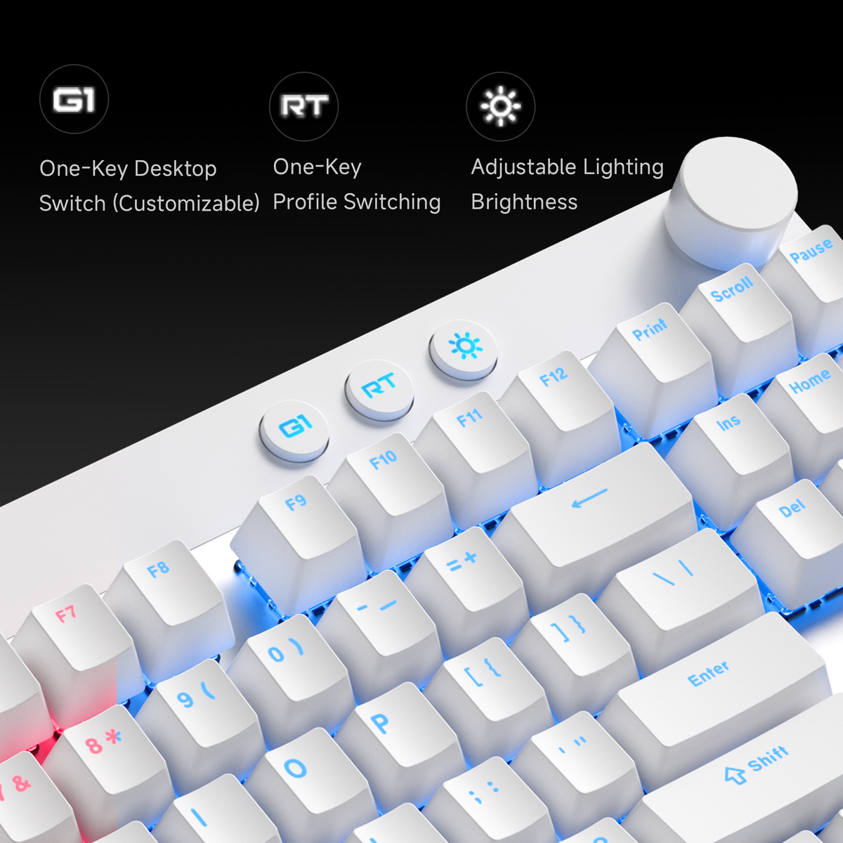 MCHOSE Mix 87 HE Hall Effect Magnetic 8K Wired Gaming Keyboard – Keydom