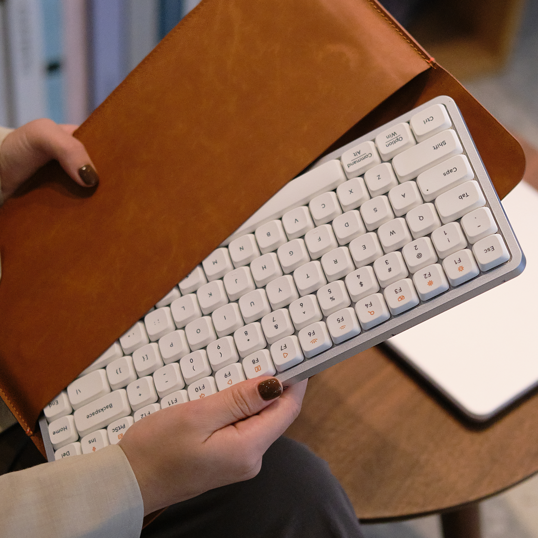 Lofree Keyboard Sleeve for Flow84 PU Leather - Brown