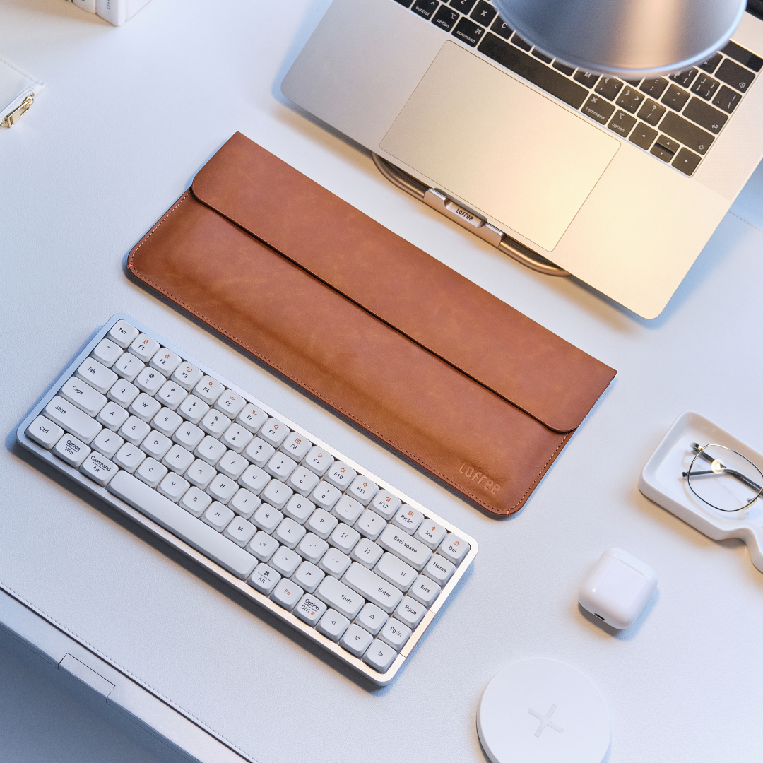 Lofree Keyboard Sleeve for Flow84 PU Leather - Brown