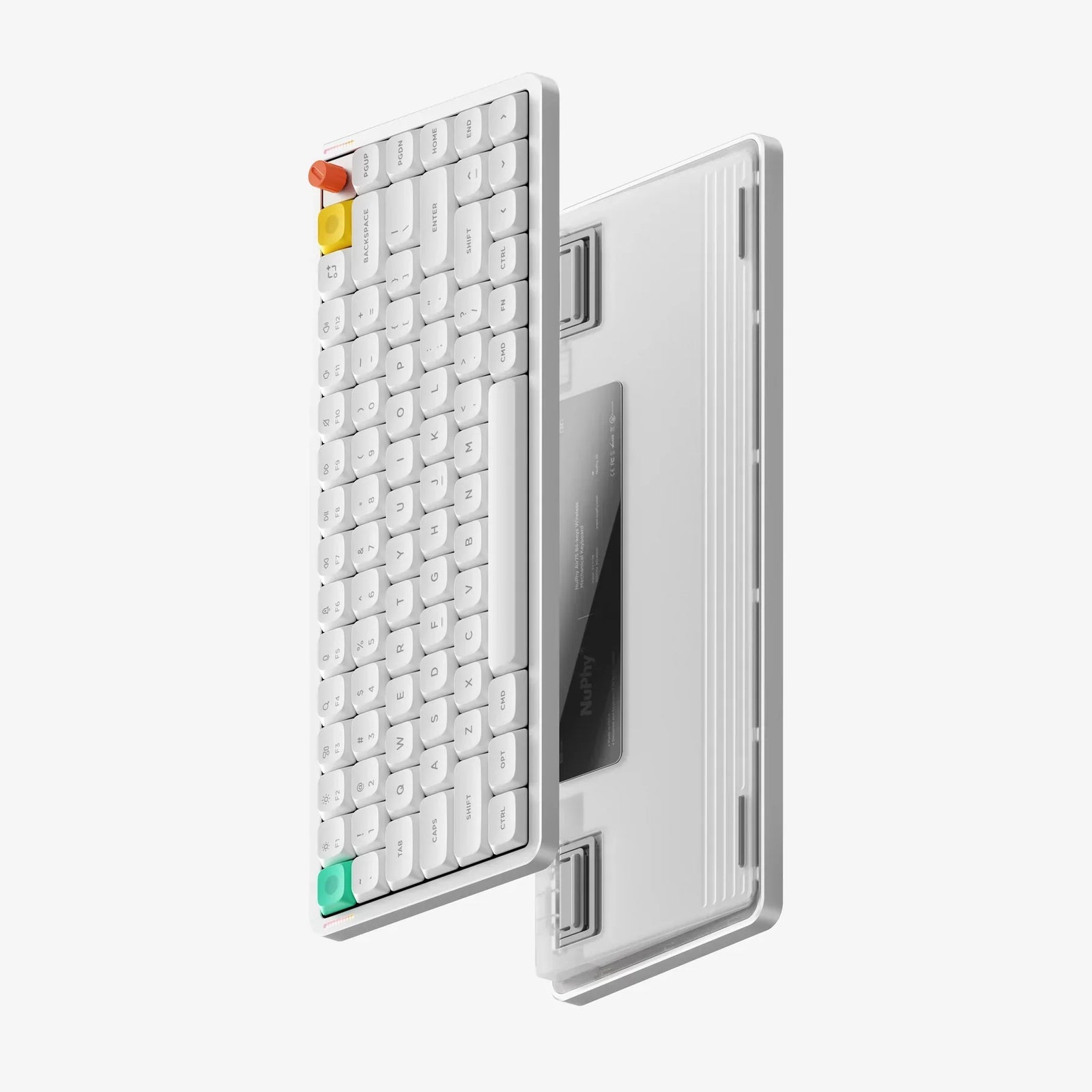 NuPhy Air75 V3 angled keyboard product view on white background