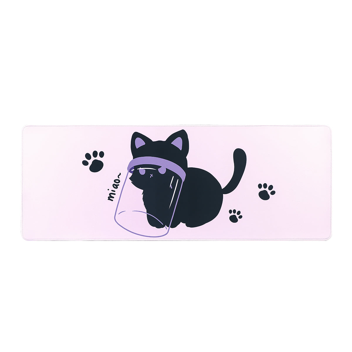 YUZNII Oversized Cartoon Kitten Desk Mat 800x300x3mm Mousepad