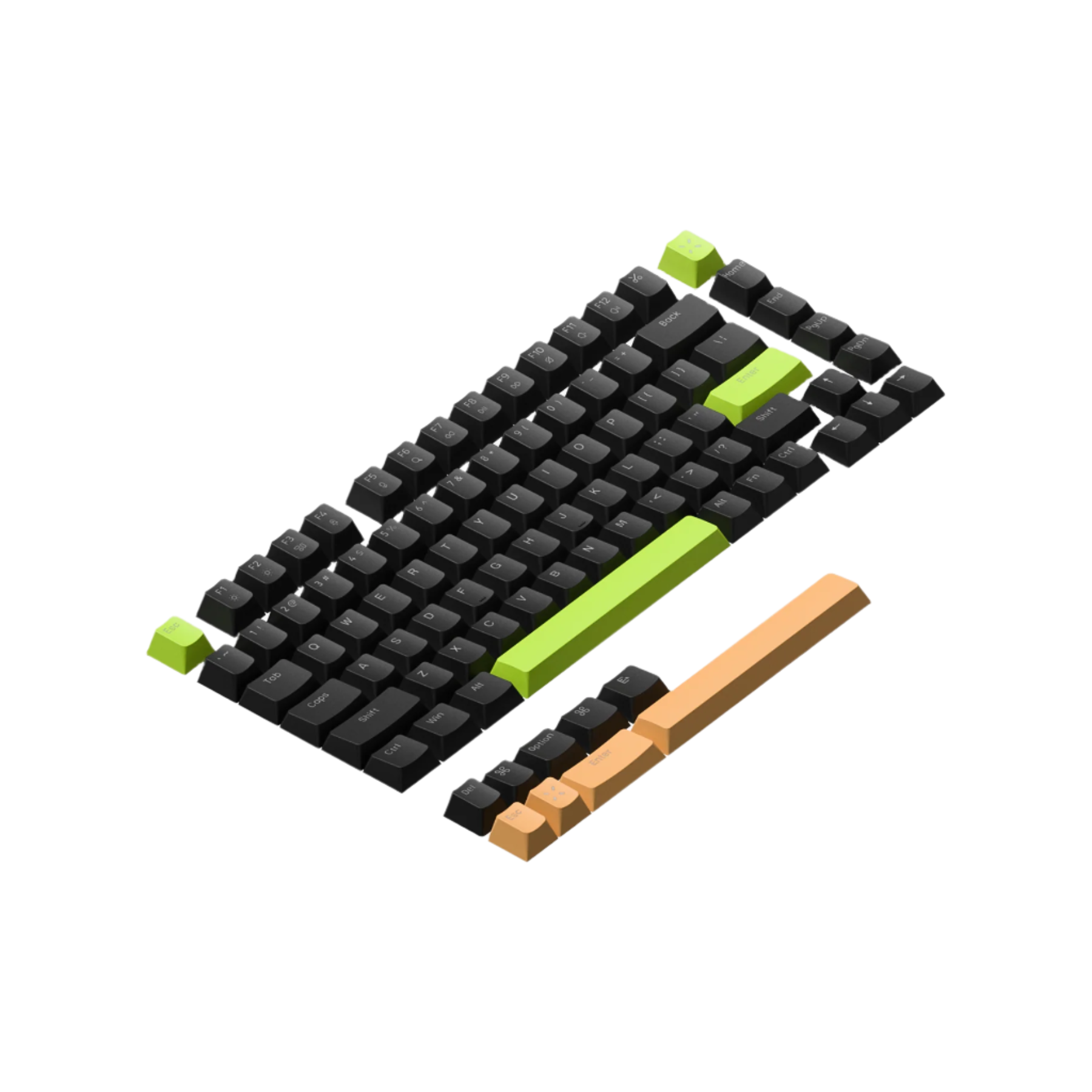 Nuphy Electro & Ethereal Shine-through PC Keycaps