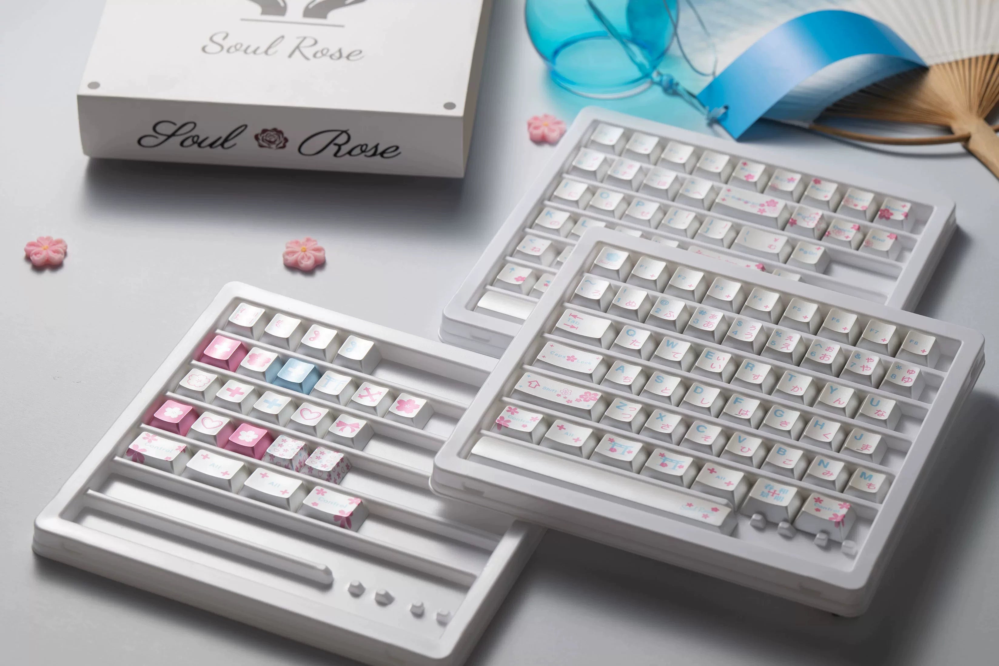 Soulrose Mild Spring & Radiant Scenery OEM Profile PBT with Special Pearlescent Coating
