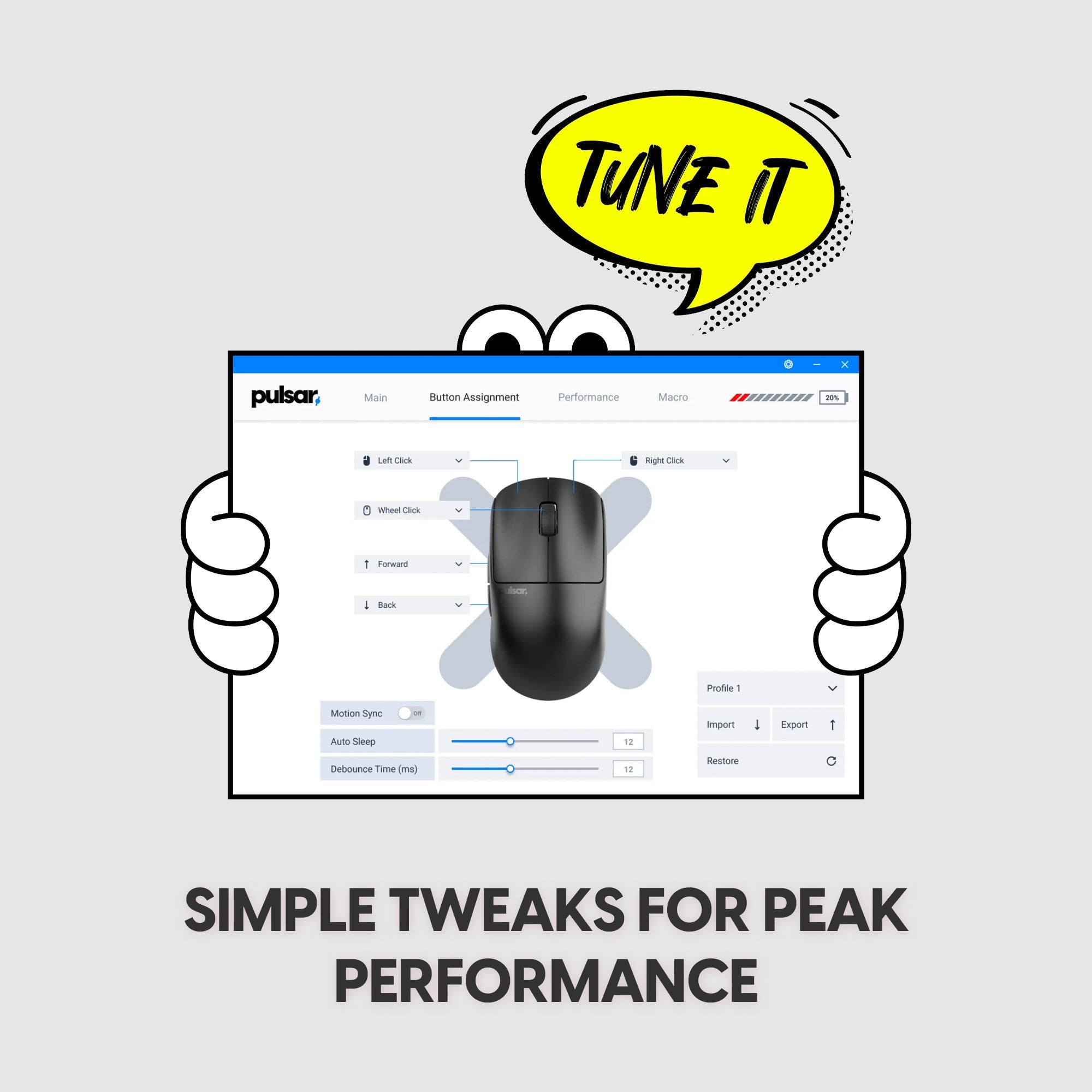 Pulsar X2 CrazyLight 8K 35g Ultra-Lightweight Wireless Gaming Mouse