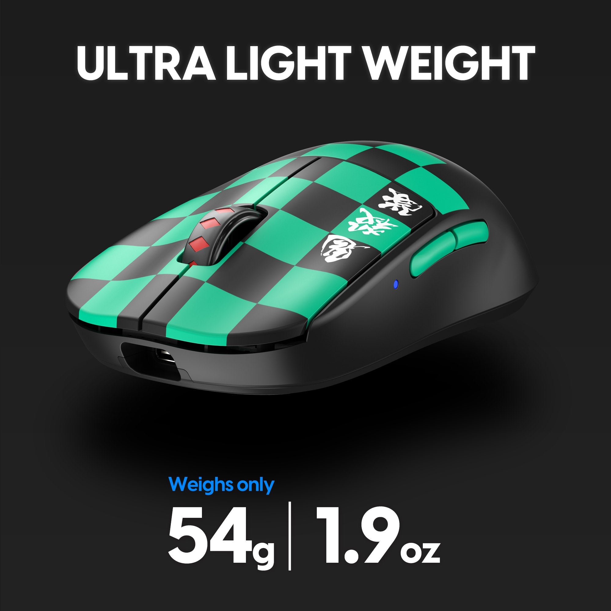 Pulsar X2 v2 Demon Slayer Tanjiro 1K Wireless Optical Gaming Mouse