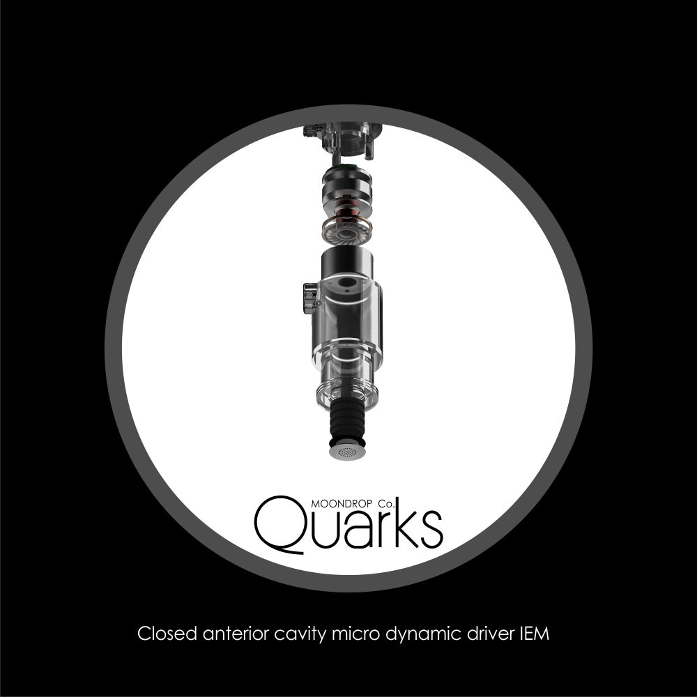MOONDROP QUARKS with Mic 6mm Micro Dynamic Drivers Wired IEM In-Ear Monitor Headphones