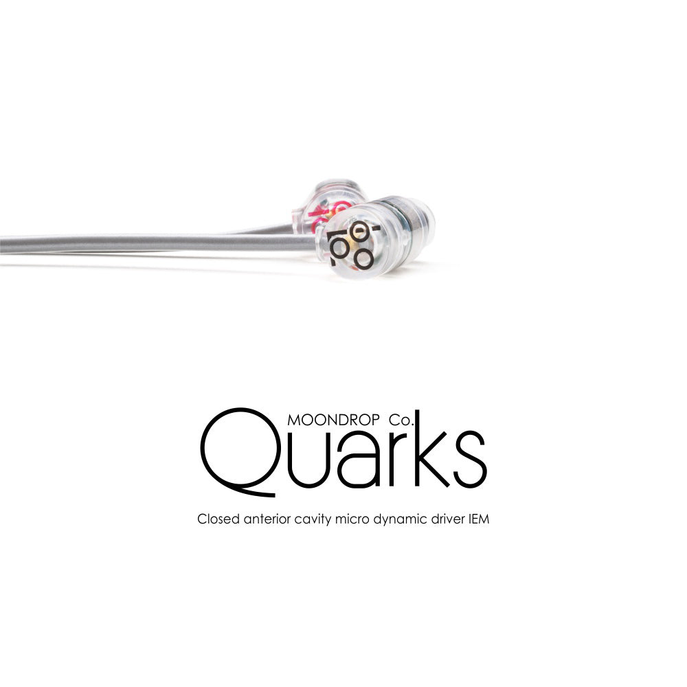 MOONDROP QUARKS with Mic 6mm Micro Dynamic Drivers Wired IEM In-Ear Monitor Headphones