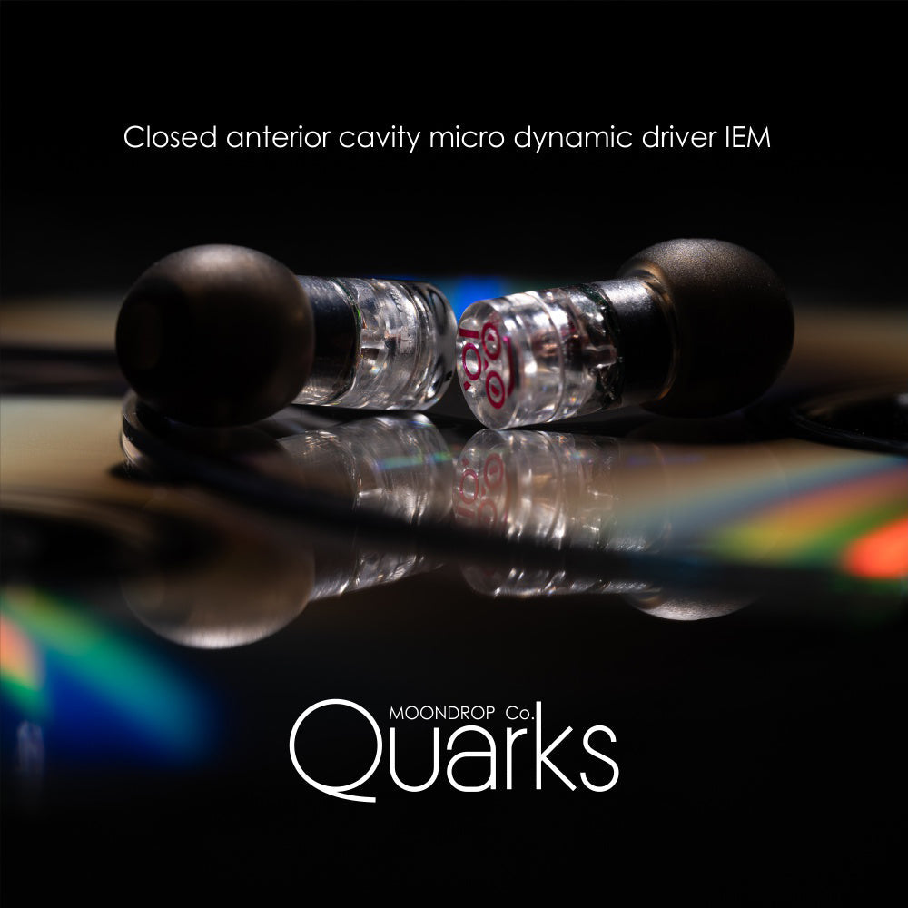 MOONDROP QUARKS with Mic 6mm Micro Dynamic Drivers Wired IEM In-Ear Monitor Headphones