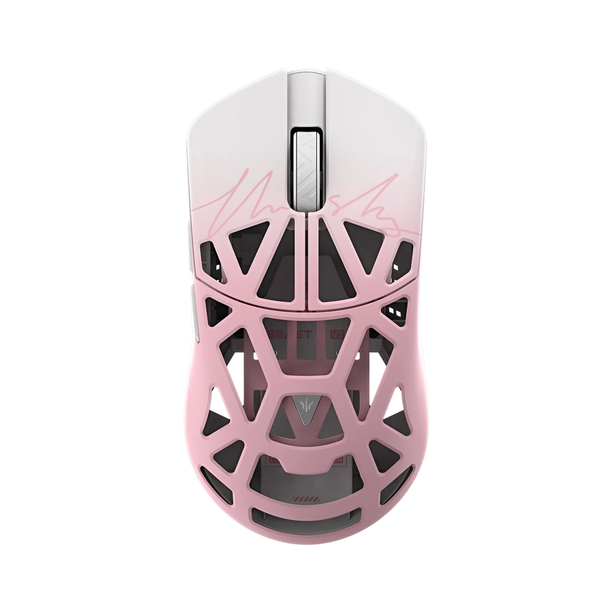 WLMOUSE Beast x v2 x The shy 8K PAW 3955HS Wireless Gaming Mouse (MAX) (White Pink)（Pre-Order）