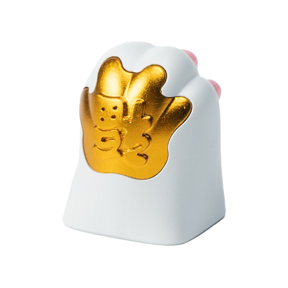 Silicone Kitty Paw Aluminum Alloy Artisan Keycap