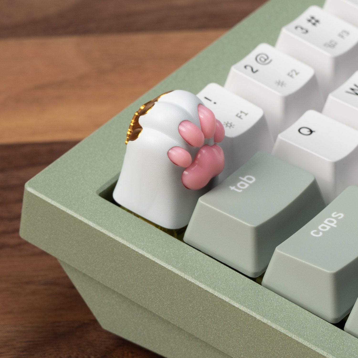Silicone Kitty Paw Aluminum Alloy Artisan Keycap