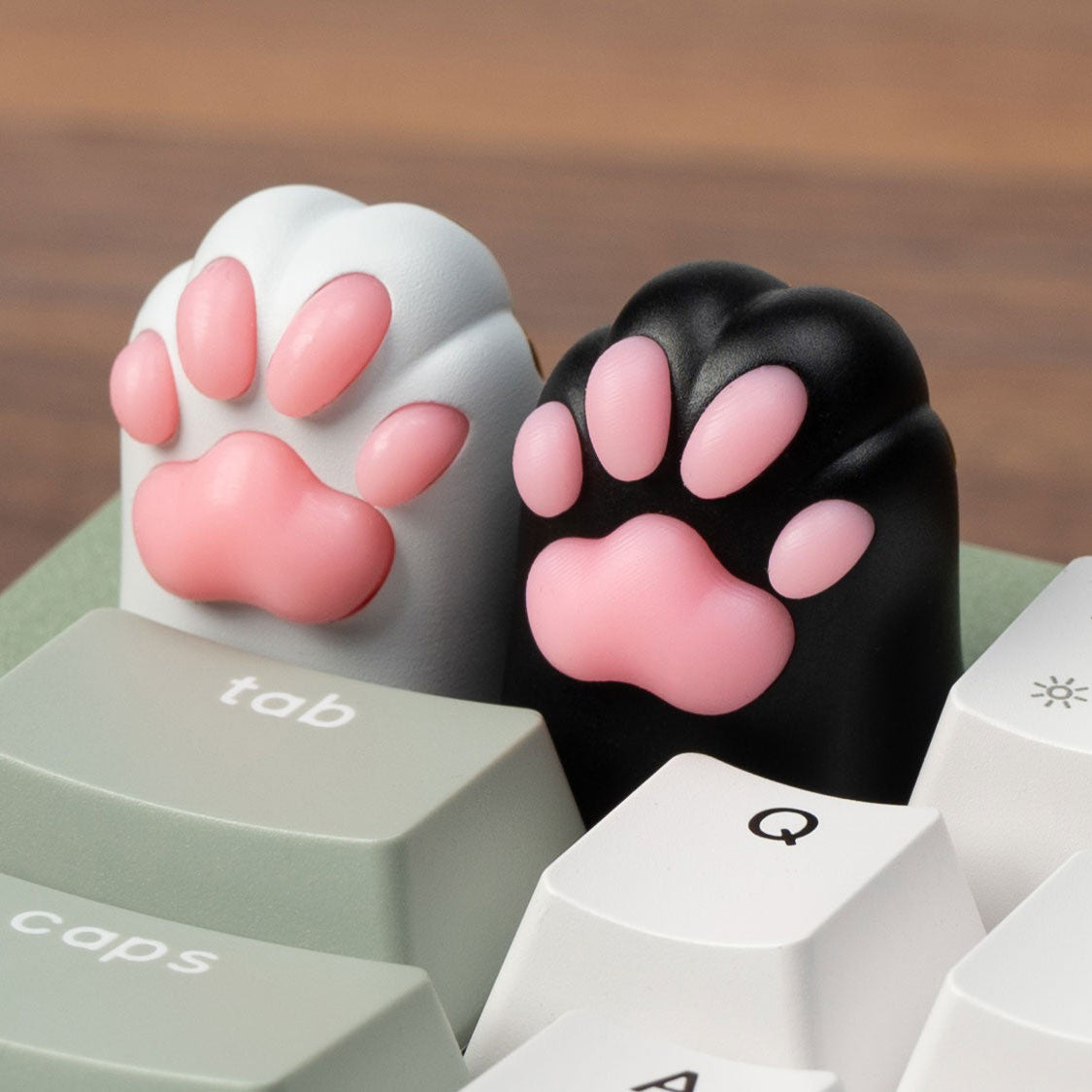 Silicone Kitty Paw Aluminum Alloy Artisan Keycap