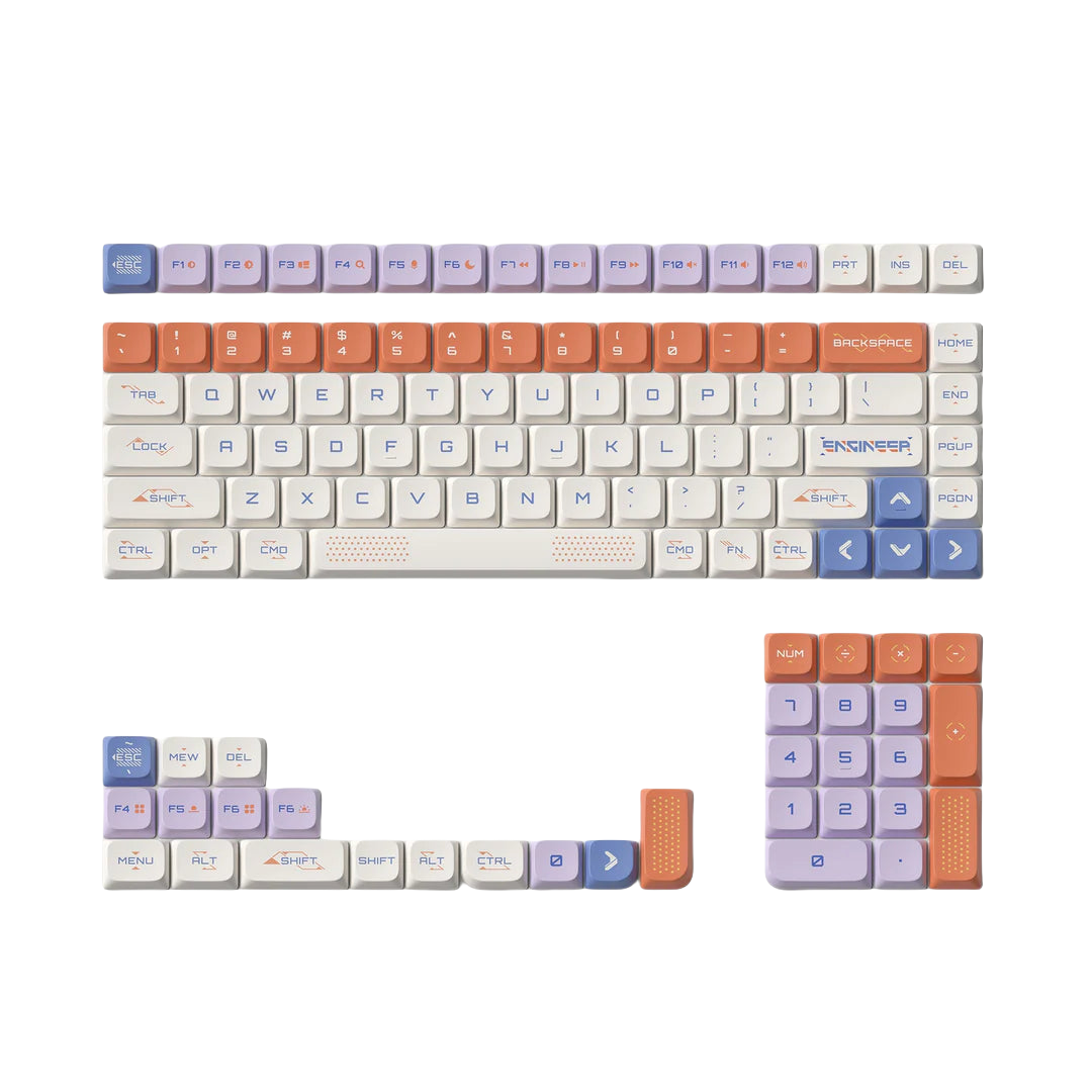 Nuphy x Keytok Low-Profile Space Engineer nSA Dye-sub PBT Keycaps