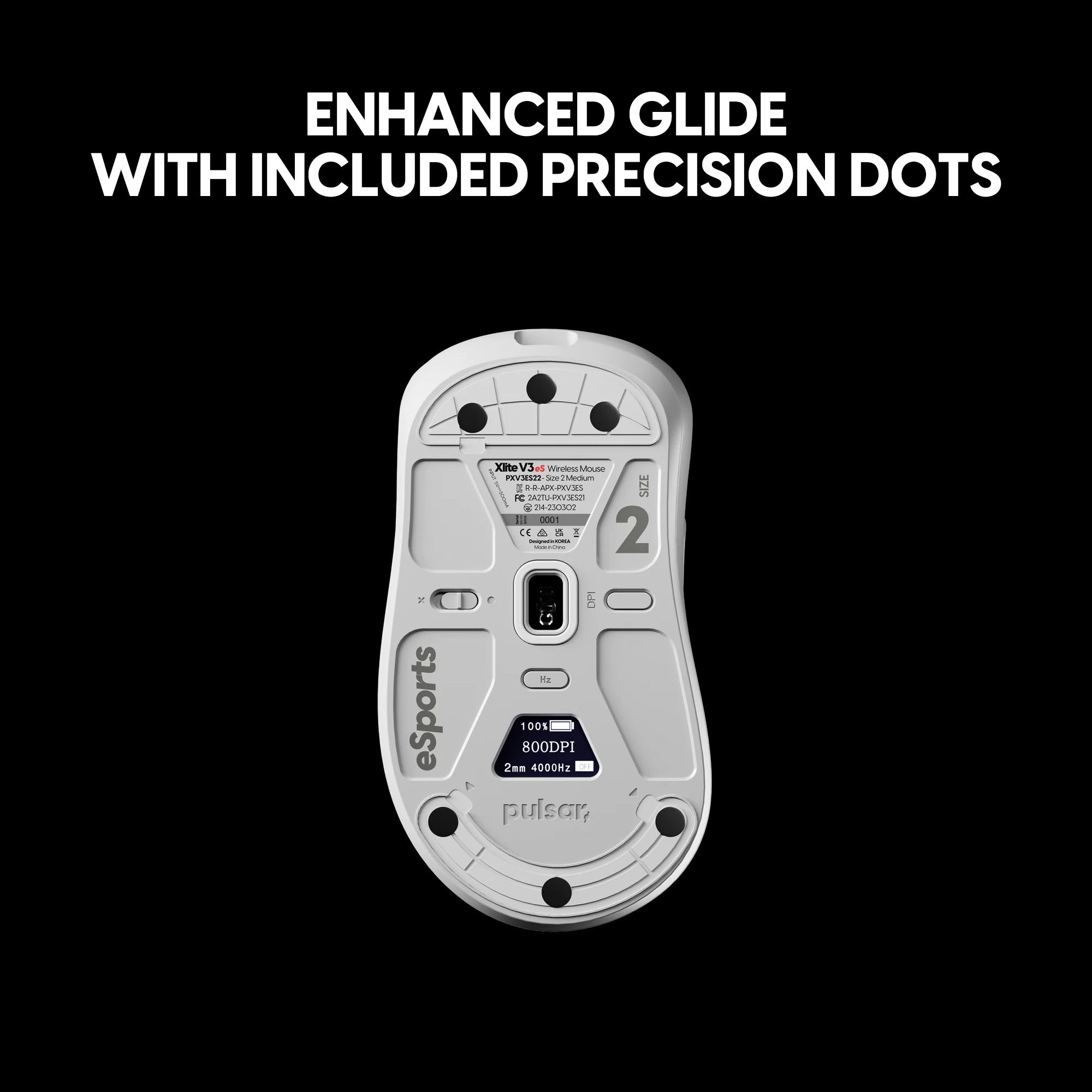 Pulsar Superglide v2 Glass 490x420x1.5mm XL Mouse Pad