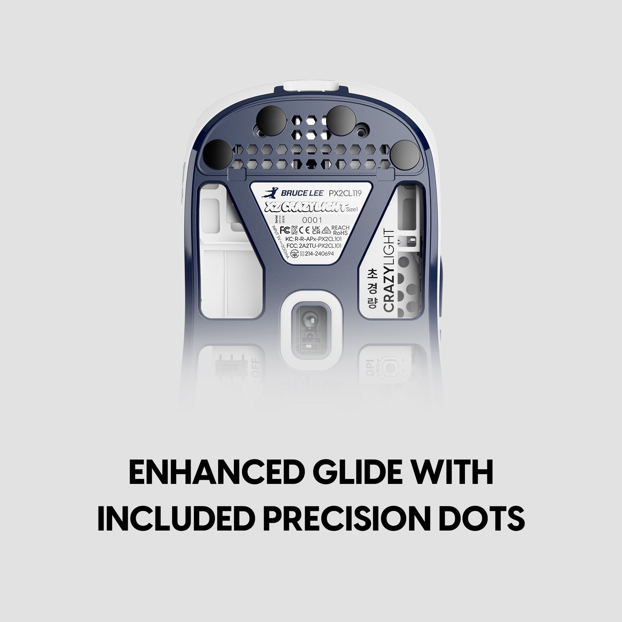 Pulsar Superglide v3 490x420x1.5mm XL Glass Mouse Pad - Bruce Lee 85th Edition