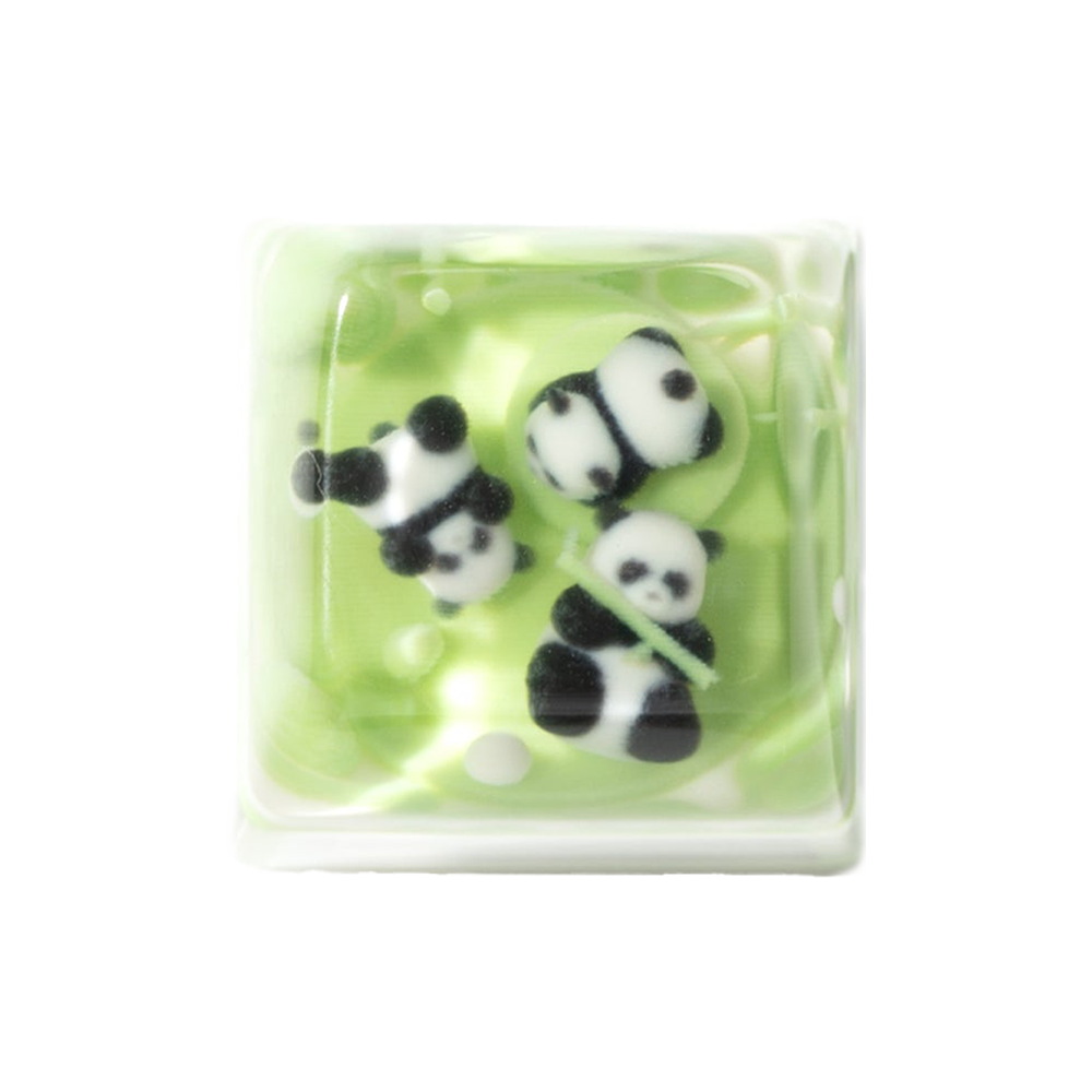 Three Pandas Resin Artisan Keycap