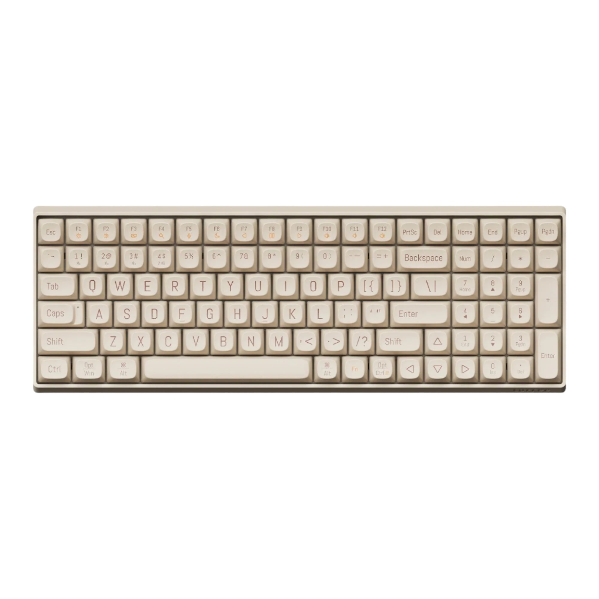 Lofree TOUCH 100 Triple Mode Hot-Swap Wireless Mechanical Keyboard Linear Switch - Tofu (OE913)