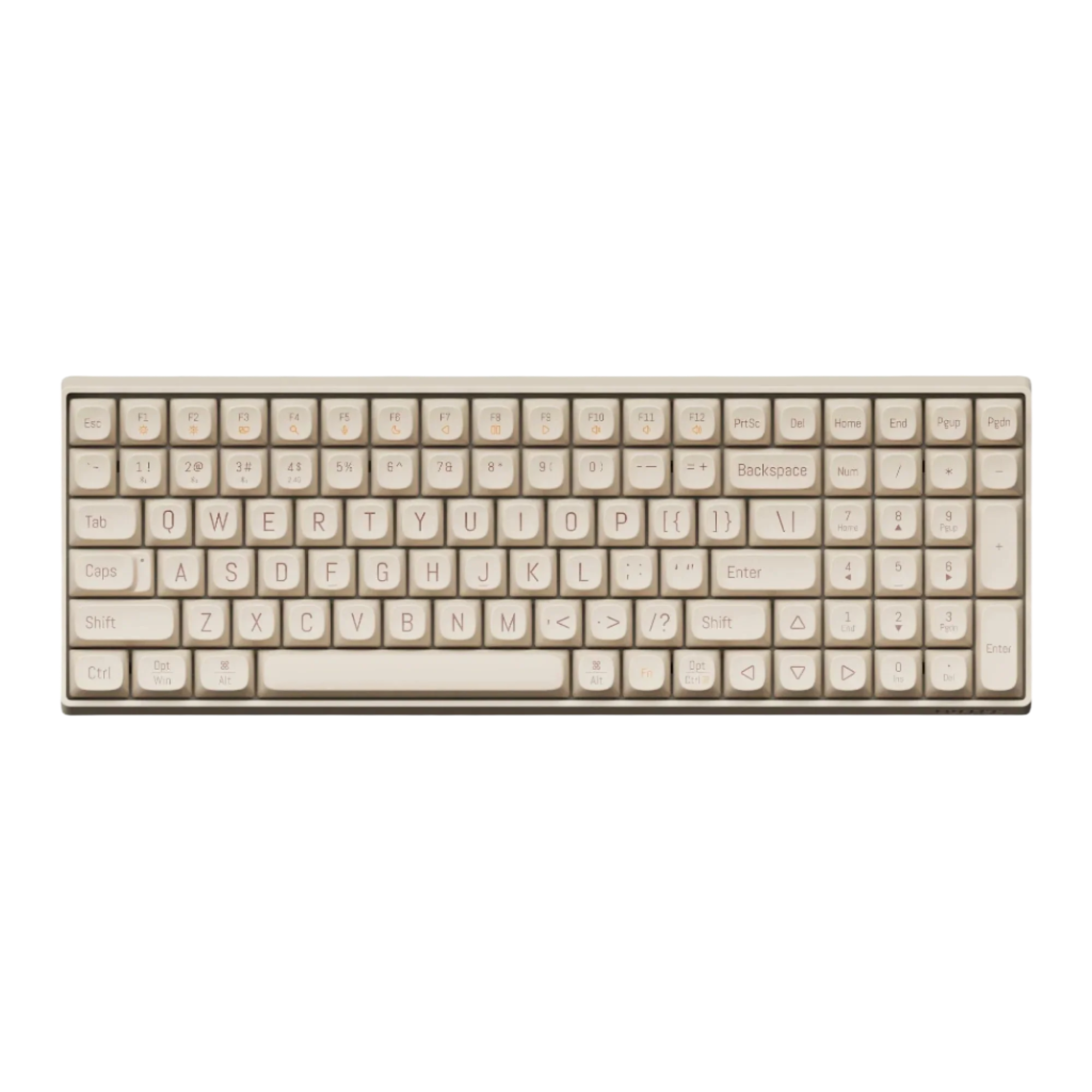 Lofree TOUCH 100 Triple Mode Hot-Swap Wireless Mechanical Keyboard Linear Switch - Tofu (OE913)