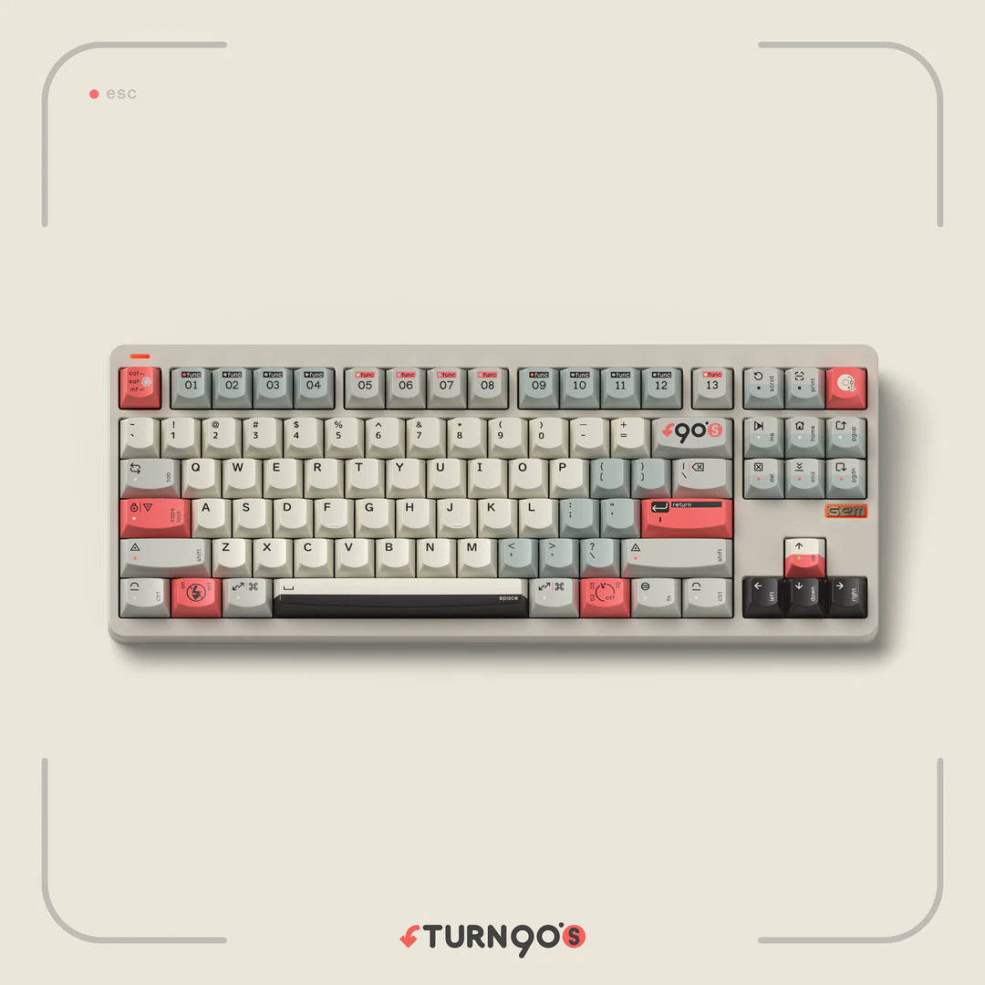 NuPhy x Keytok Turn to 90's Smile with Resin Artisan Keycaps