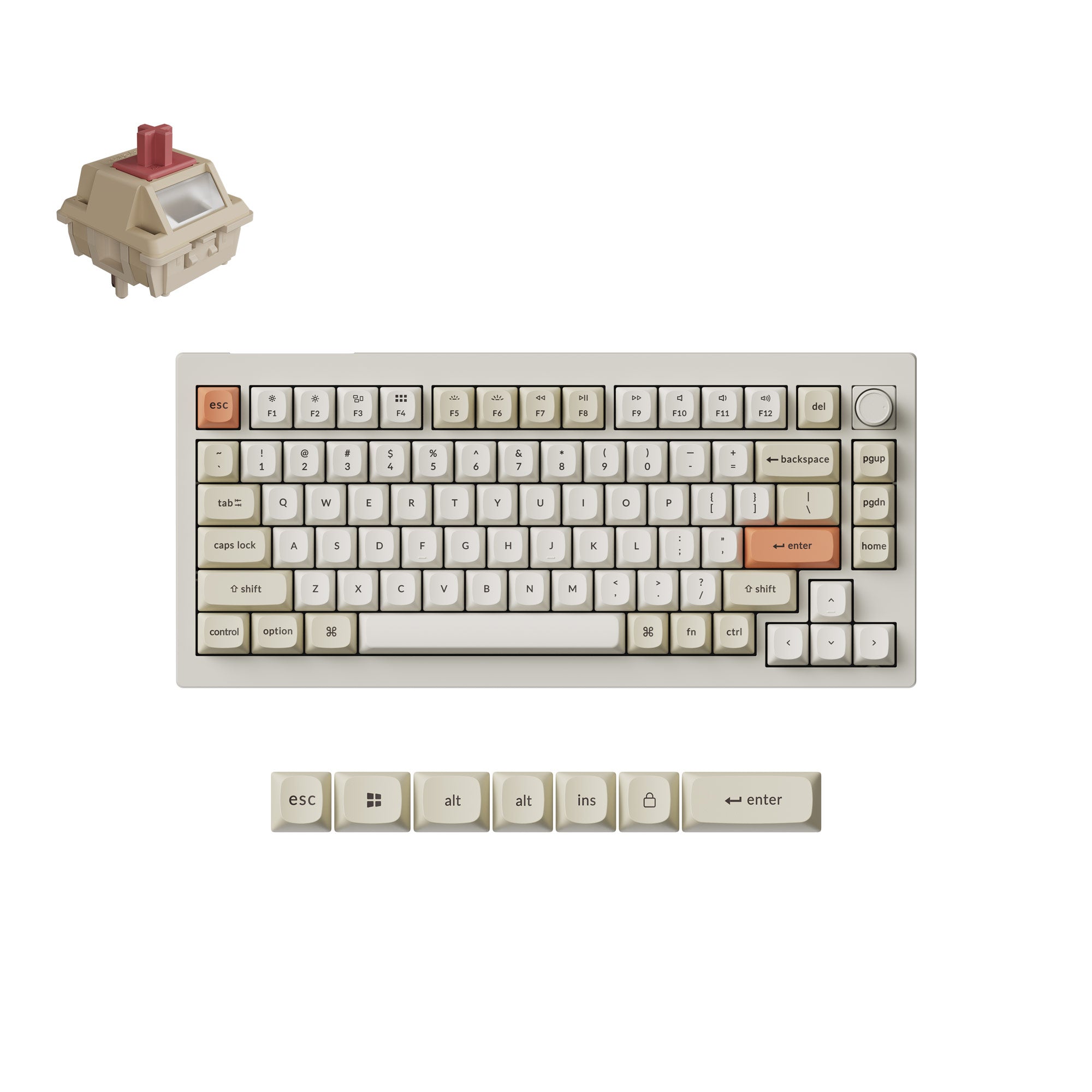 Keychron V1 Ultra 8K Wireless Custom Mechanical Keyboard