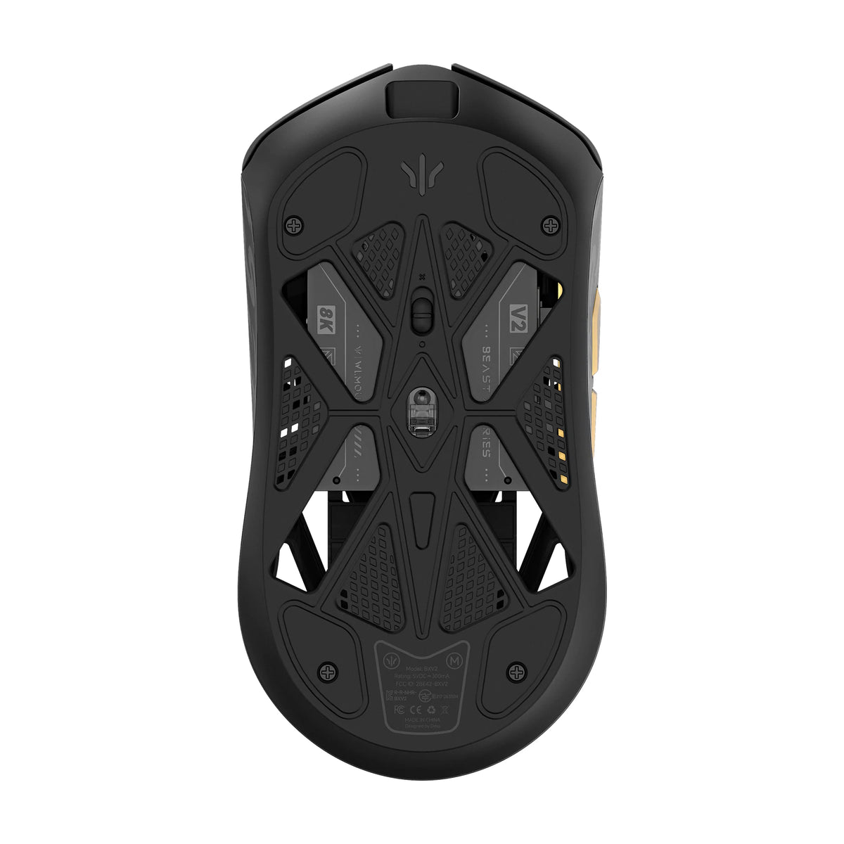 WLMOUSE Beast x v2 x The shy 8K PAW 3955HS Wireless Gaming Mouse (MAX) (Black Gold)（Pre-Order）