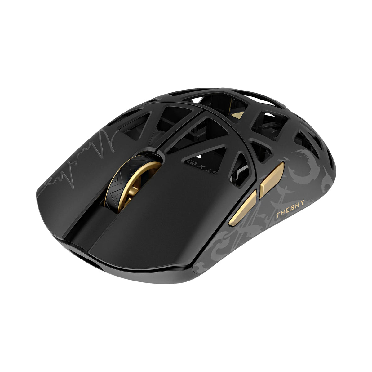 WLMOUSE Beast x v2 x The shy 8K PAW 3955HS Wireless Gaming Mouse (MAX) (Black Gold)（Pre-Order）