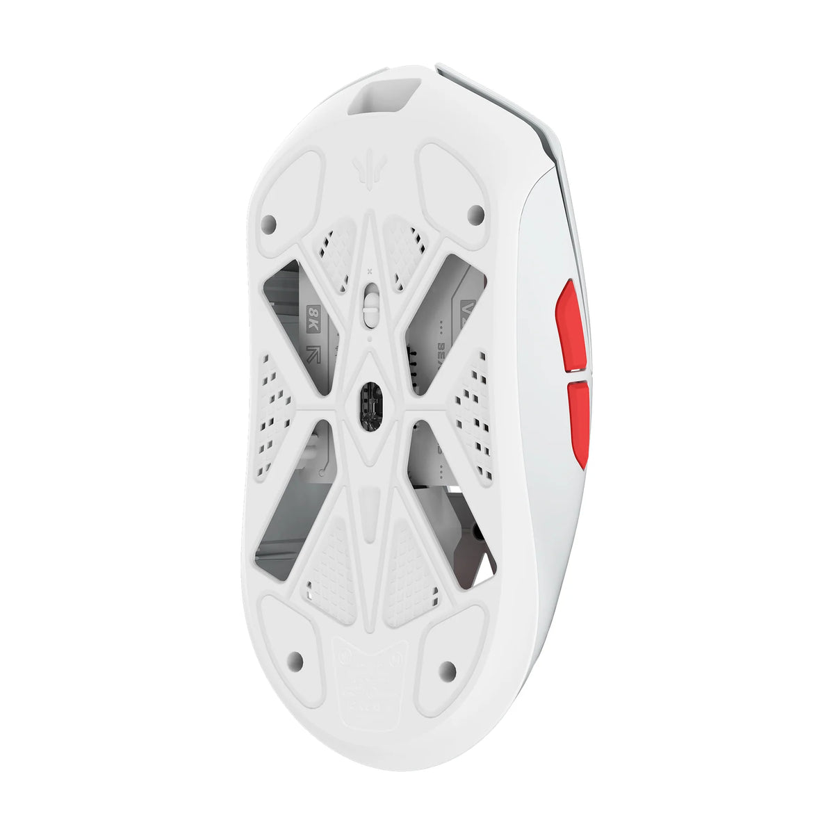 WLMOUSE Beast x v2 x The shy 8K PAW 3955HS Wireless Gaming Mouse (MAX) (White/Red)（Pre-Order）