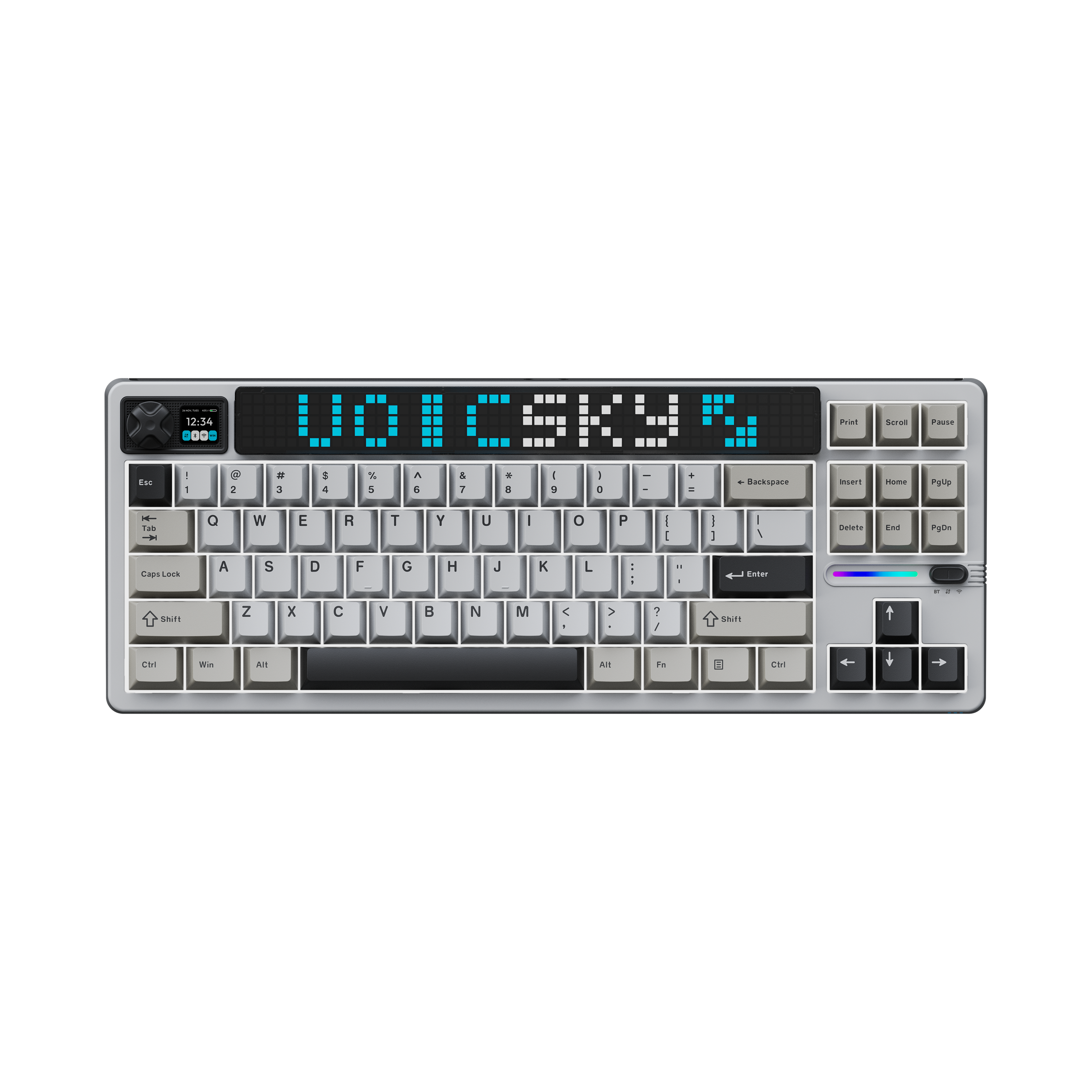 VOICSKY ATMOS 87 Wireless Mechanical Keyboard with Custom Pixel Dynamic Screen