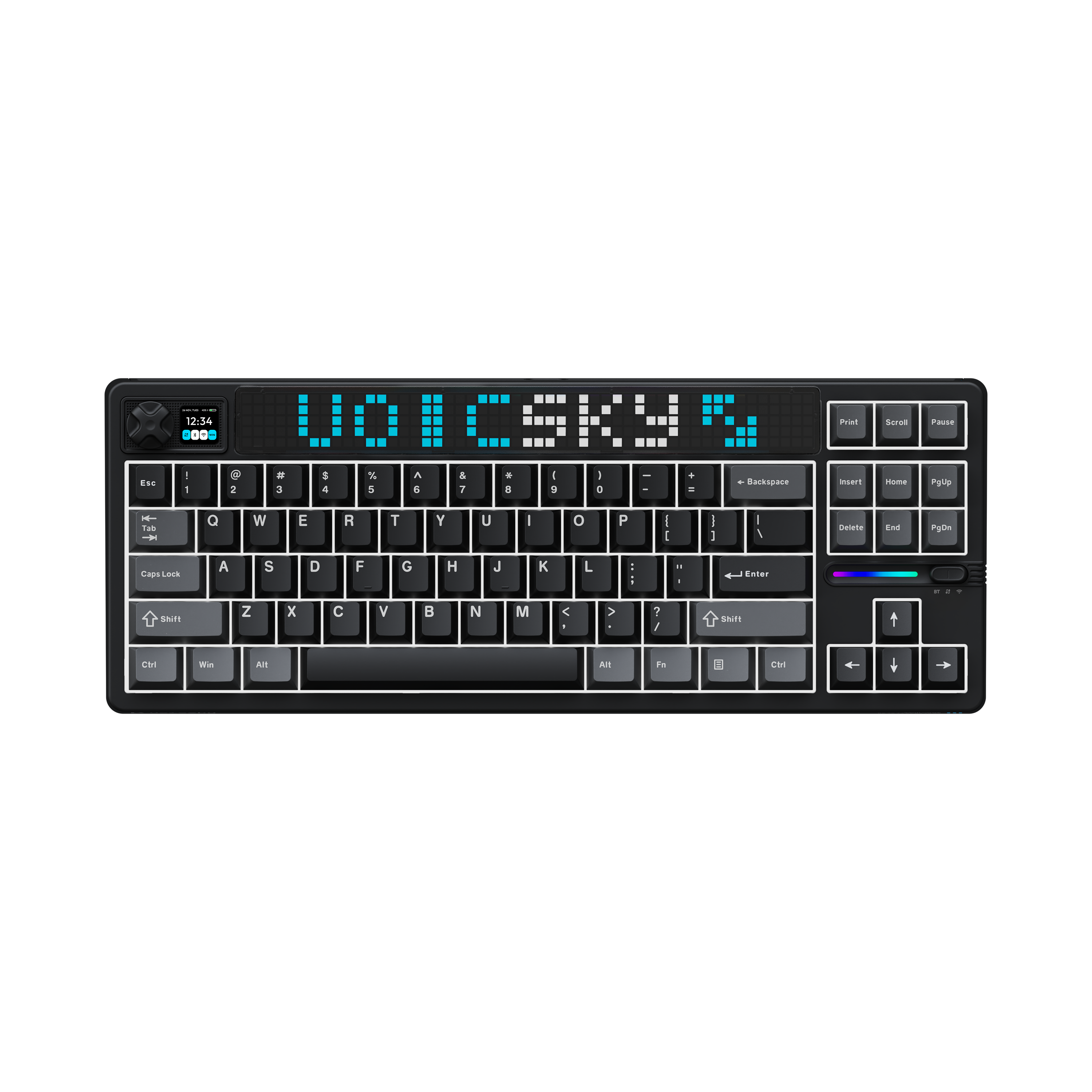 VOICSKY ATMOS 87 Wireless Mechanical Keyboard with Custom Pixel Dynamic Screen