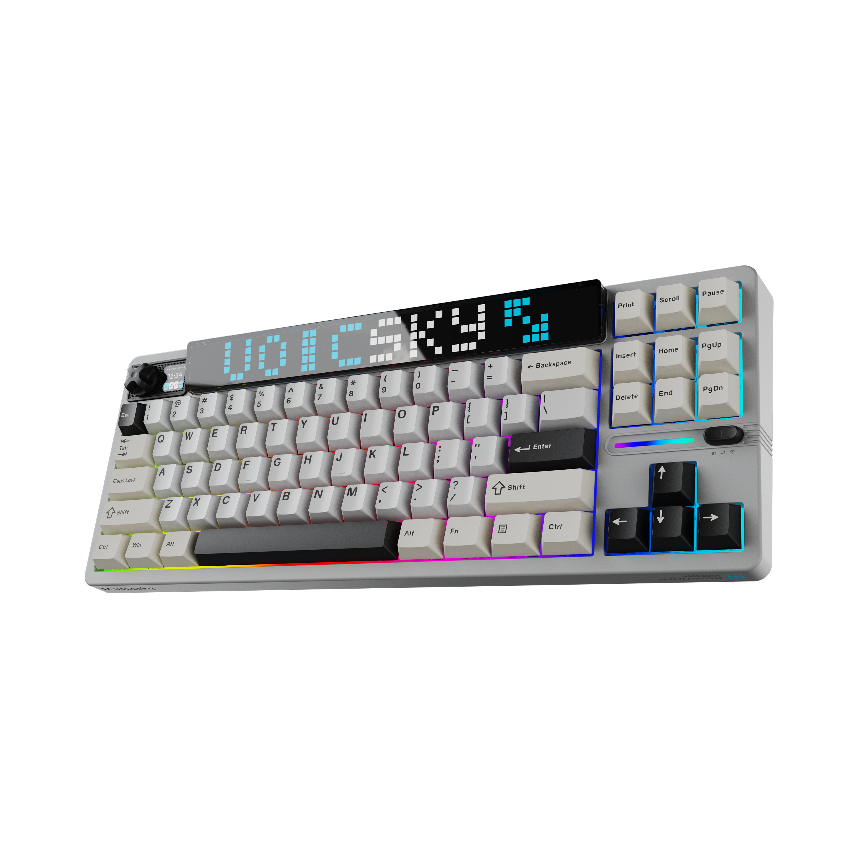 VOICSKY ATMOS 87 Wireless Mechanical Keyboard with Custom Pixel Dynamic Screen