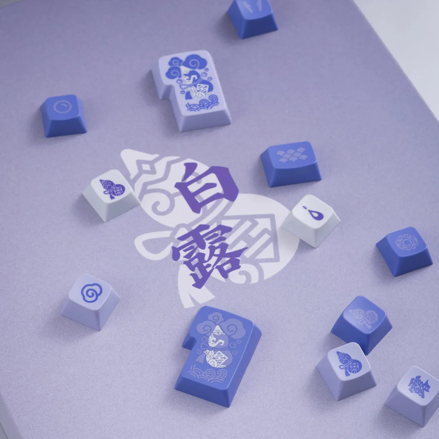 WPJ WHITE DEW WDA Profile Full Kit Keycap Set